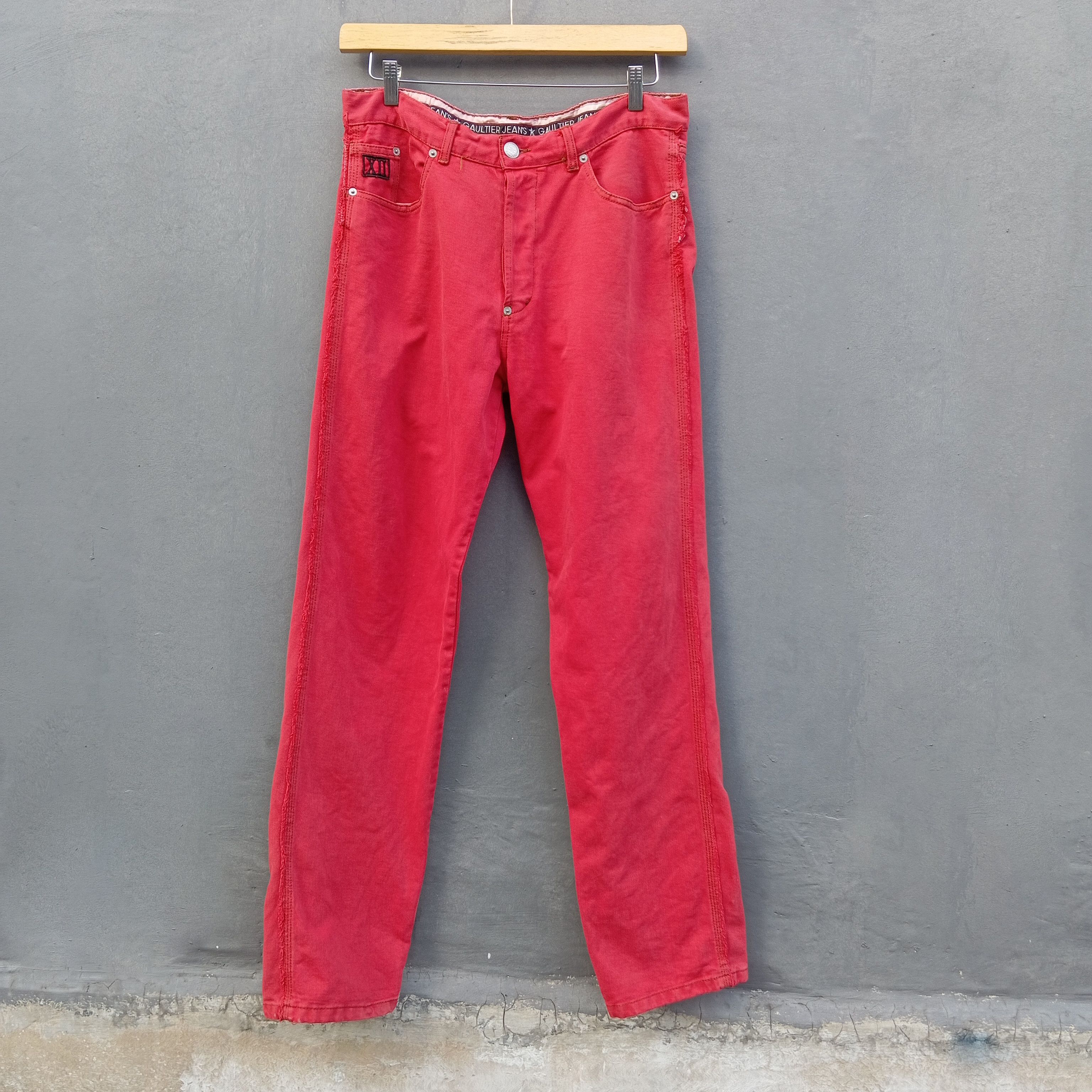 Gaultier Homme Objet Vintage XII Jean Paul gaultier jean's trousers Size US 34 / EU 50 - 2 Thumbnail
