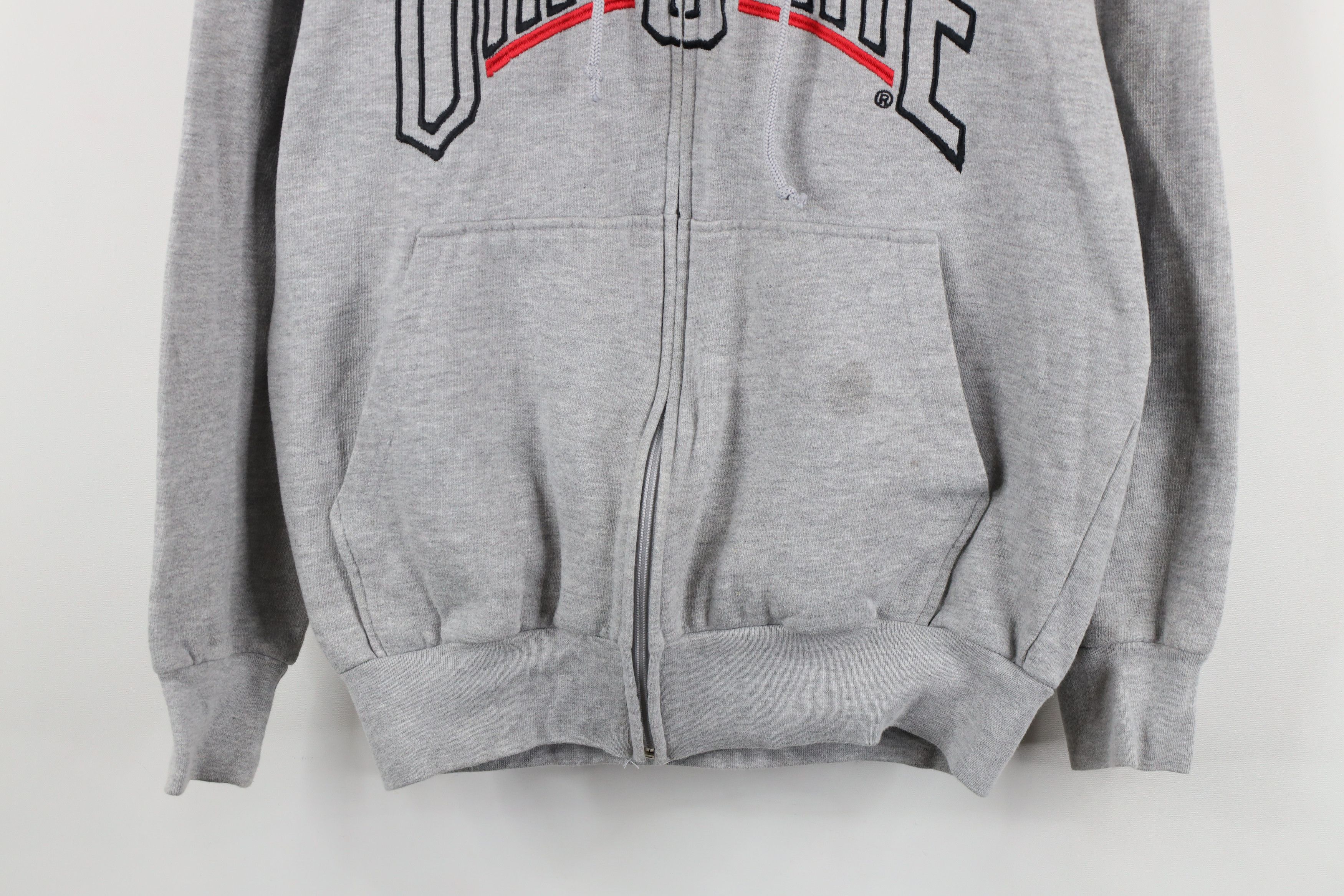 Vintage Vintage 90s Letter Ohio State University Full Zip Hoodie Size US M / EU 48-50 / 2 - 3 Thumbnail
