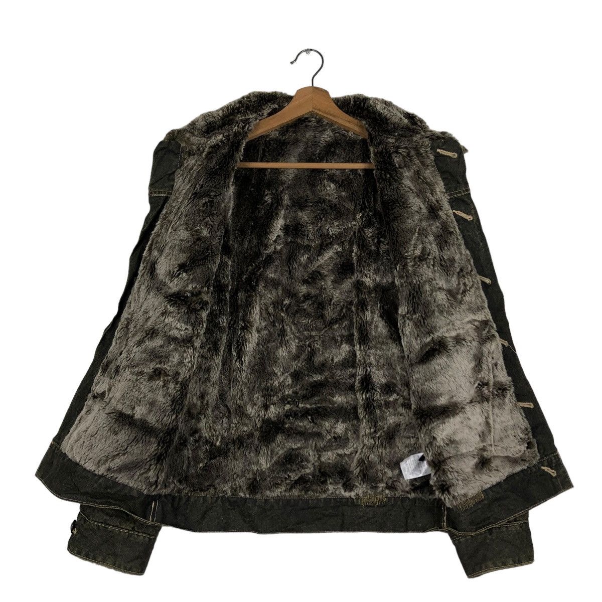 Japanese Brand 🔥VINTAGE BIKER JACKET TRUCKER MINK FUR LINING ISSEY MIYAKE Size US S / EU 44-46 / 1 - 15 Thumbnail