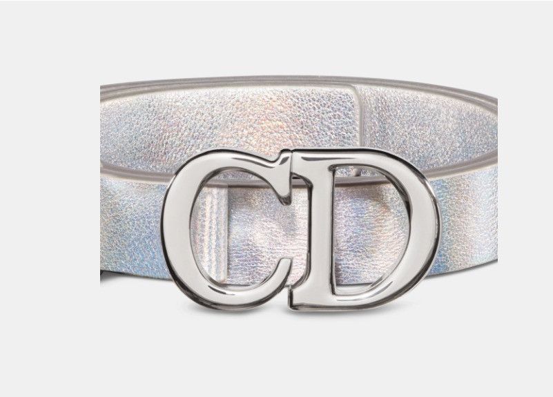 Dior o1w1db10325 Size: OS / B0042PB Saddle Belt in Silver Size ONE SIZE - 4 Thumbnail