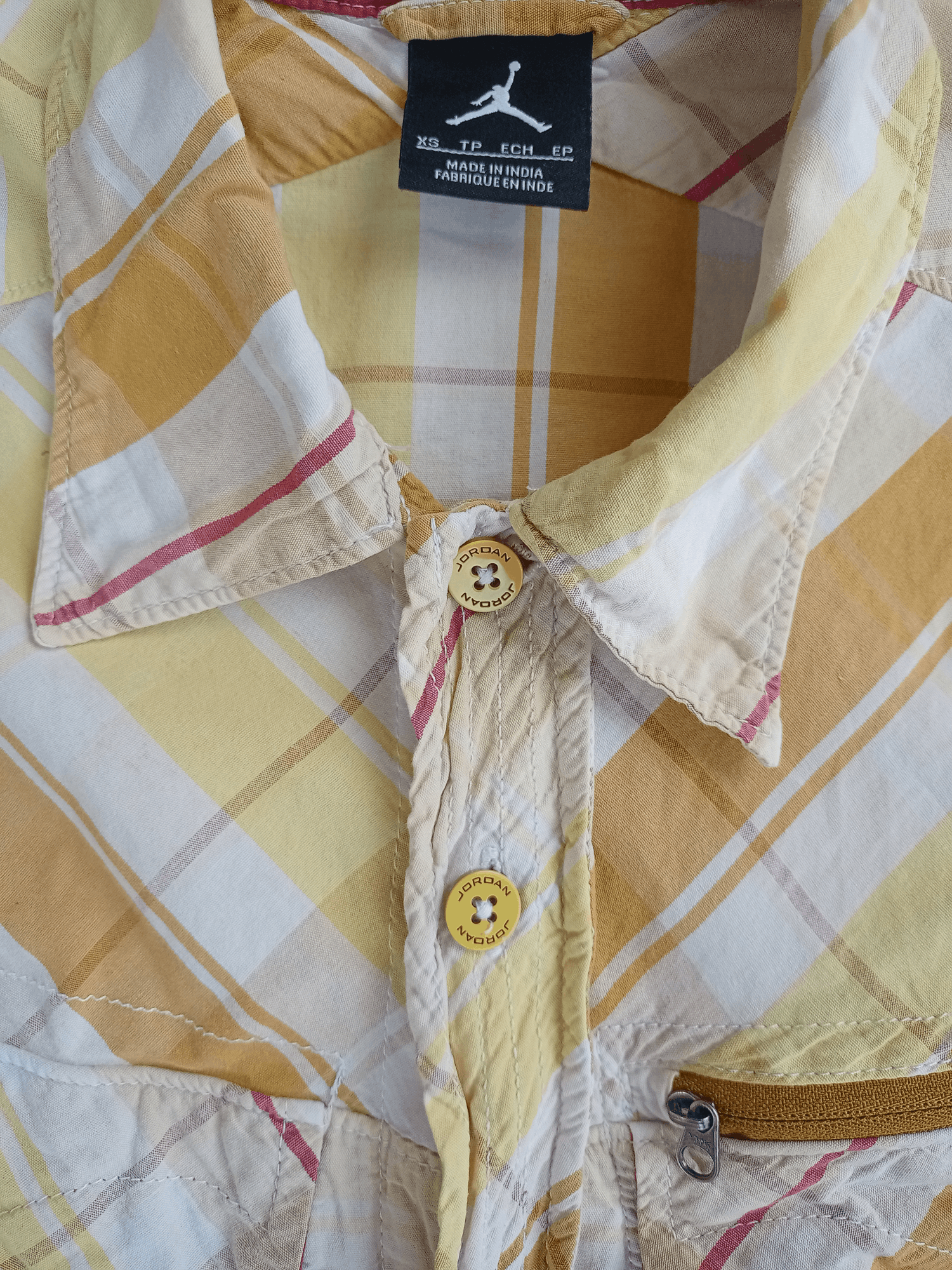 Jordan Brand × Nike Nike MJ 23 Checkered Shirt Button Up Size US S / EU 44-46 / 1 - 4 Thumbnail