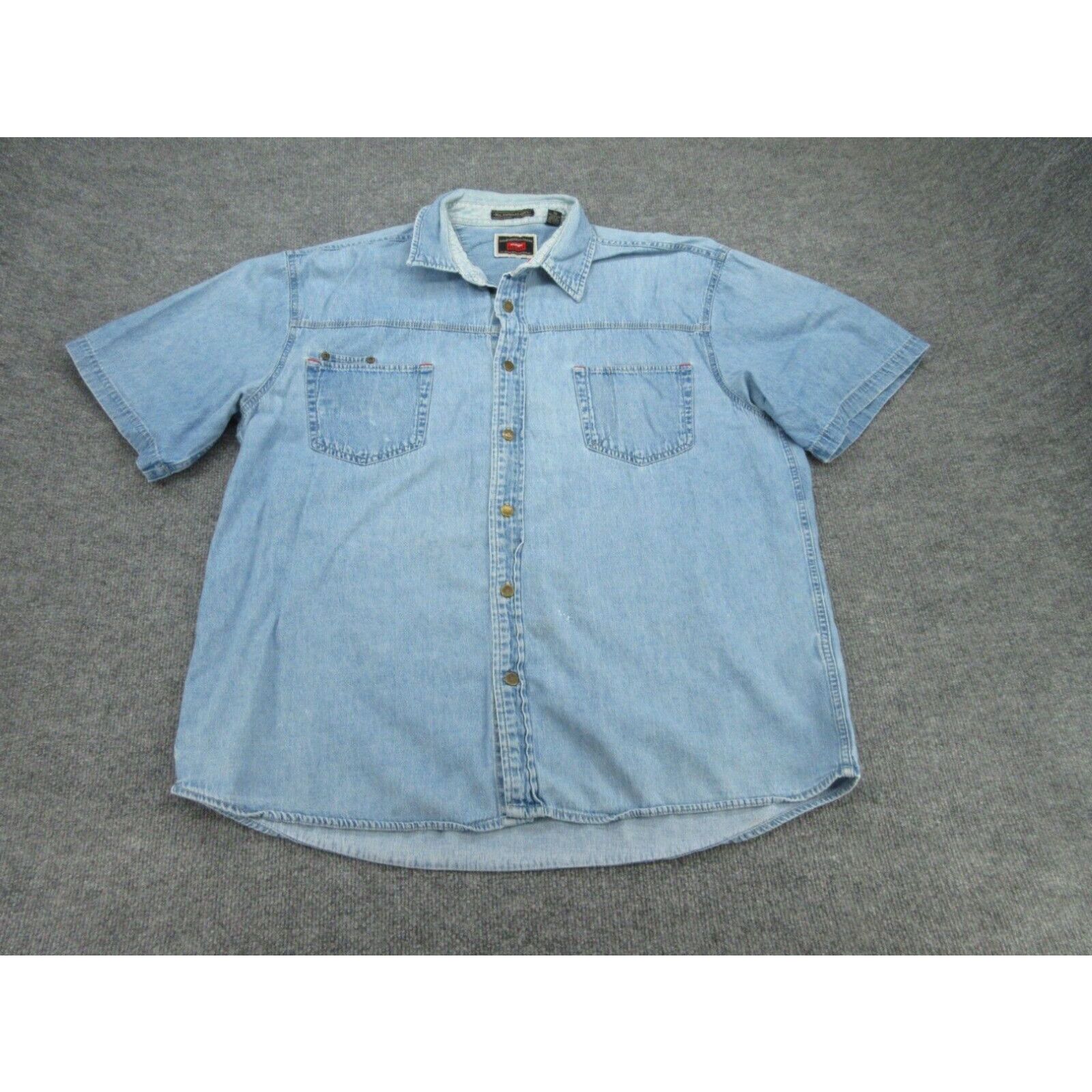 Wrangler Azzurro Cotton Men Shirt