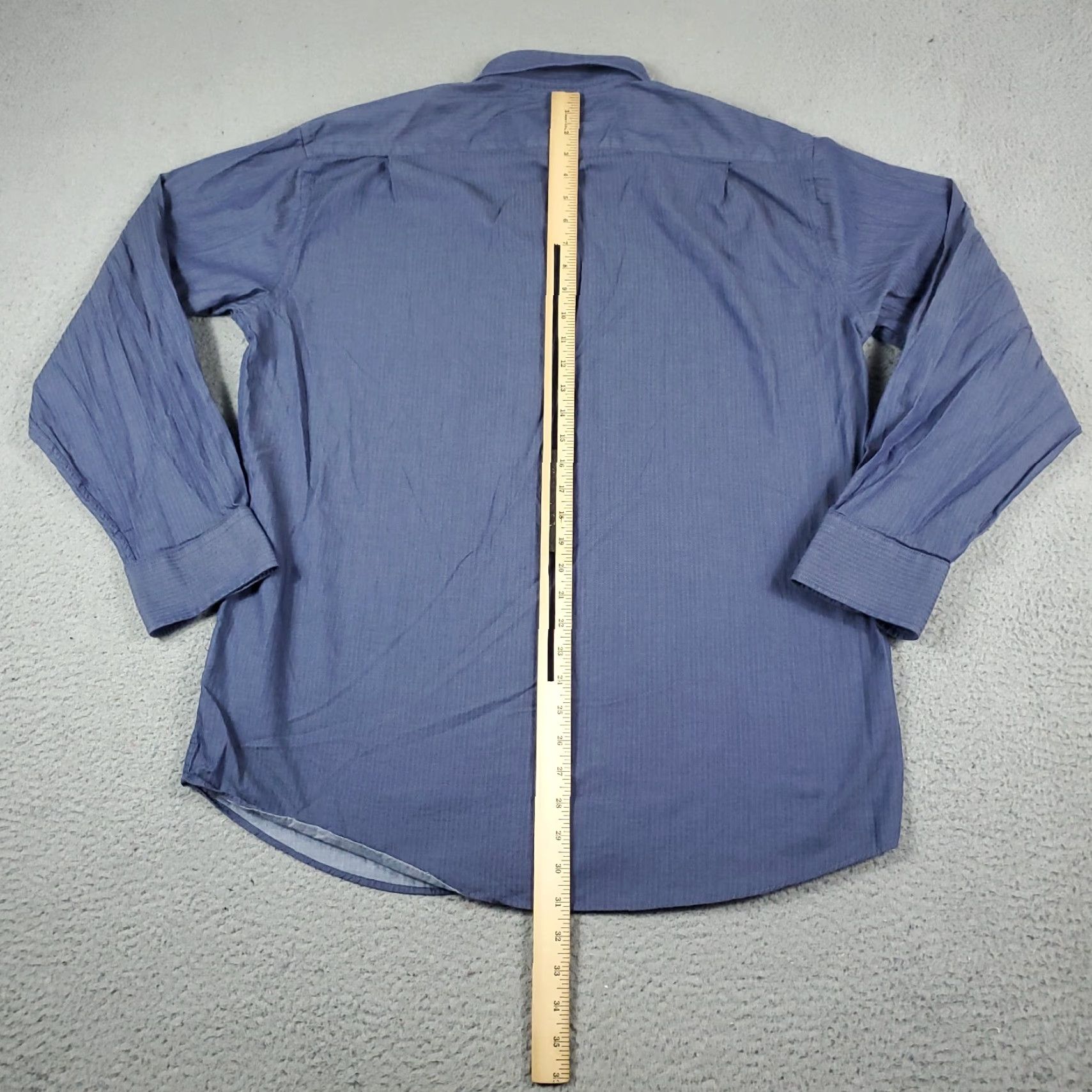 Tommy Hilfiger Tommy Hilfiger Shirt Mens Large 16 Blue Striped Button Up Long Sleeve - Classic Colorful Modern Preppy Business Casual Formal Workwear Size US L / EU 52-54 / 3 - 3 Thumbnail