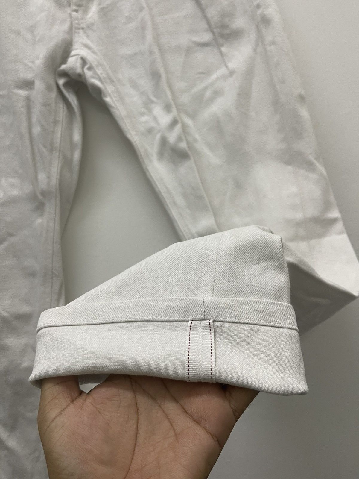 Jil Sander × Uniqlo Rare +J Jil Sander x Uniqlo Selvedge White Denim Size US 31 - 7 Thumbnail