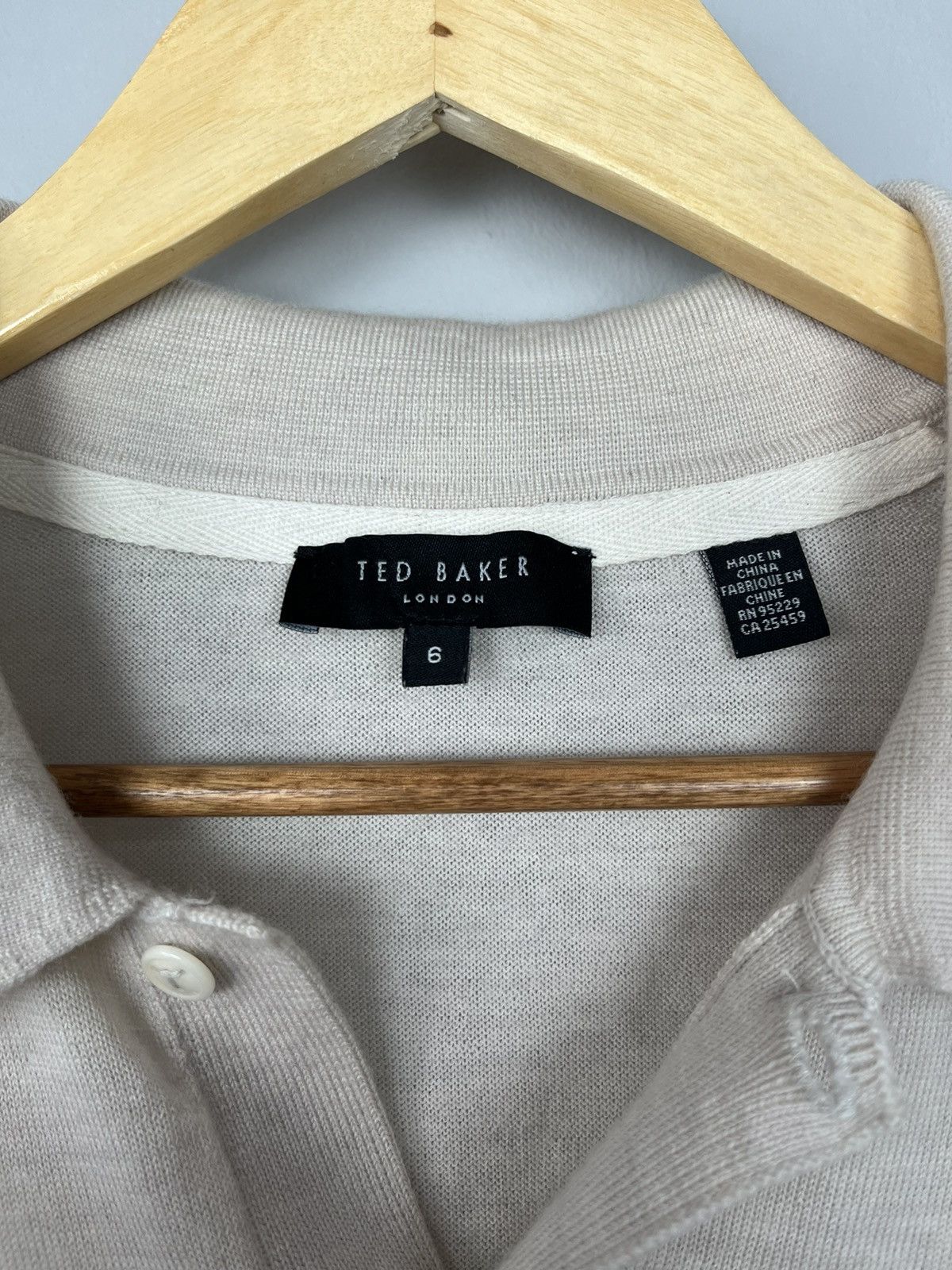 Ted Baker Ted Baker London Luxury Wool Knitted Polo Size US XL / EU 56 / 4 - 8 Thumbnail