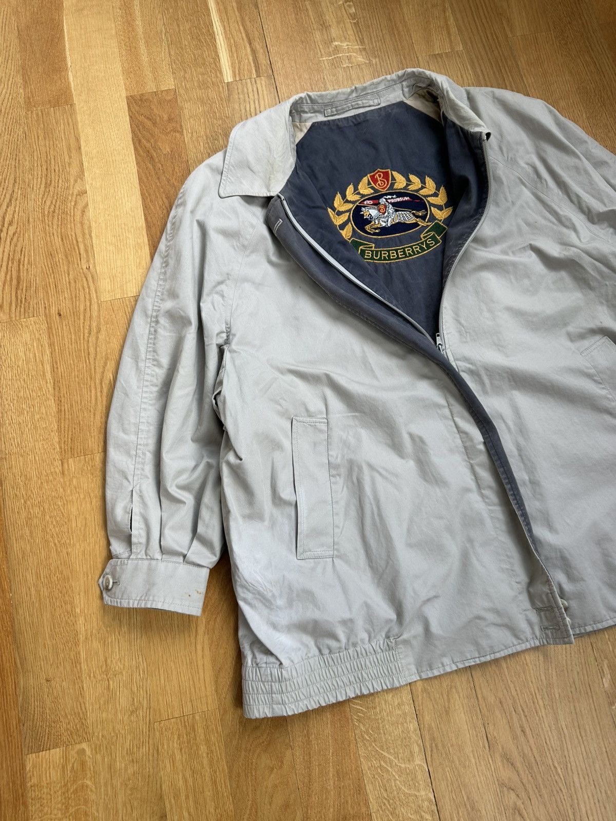 Vintage 90’s Burberry Jacket Big Inside Logo