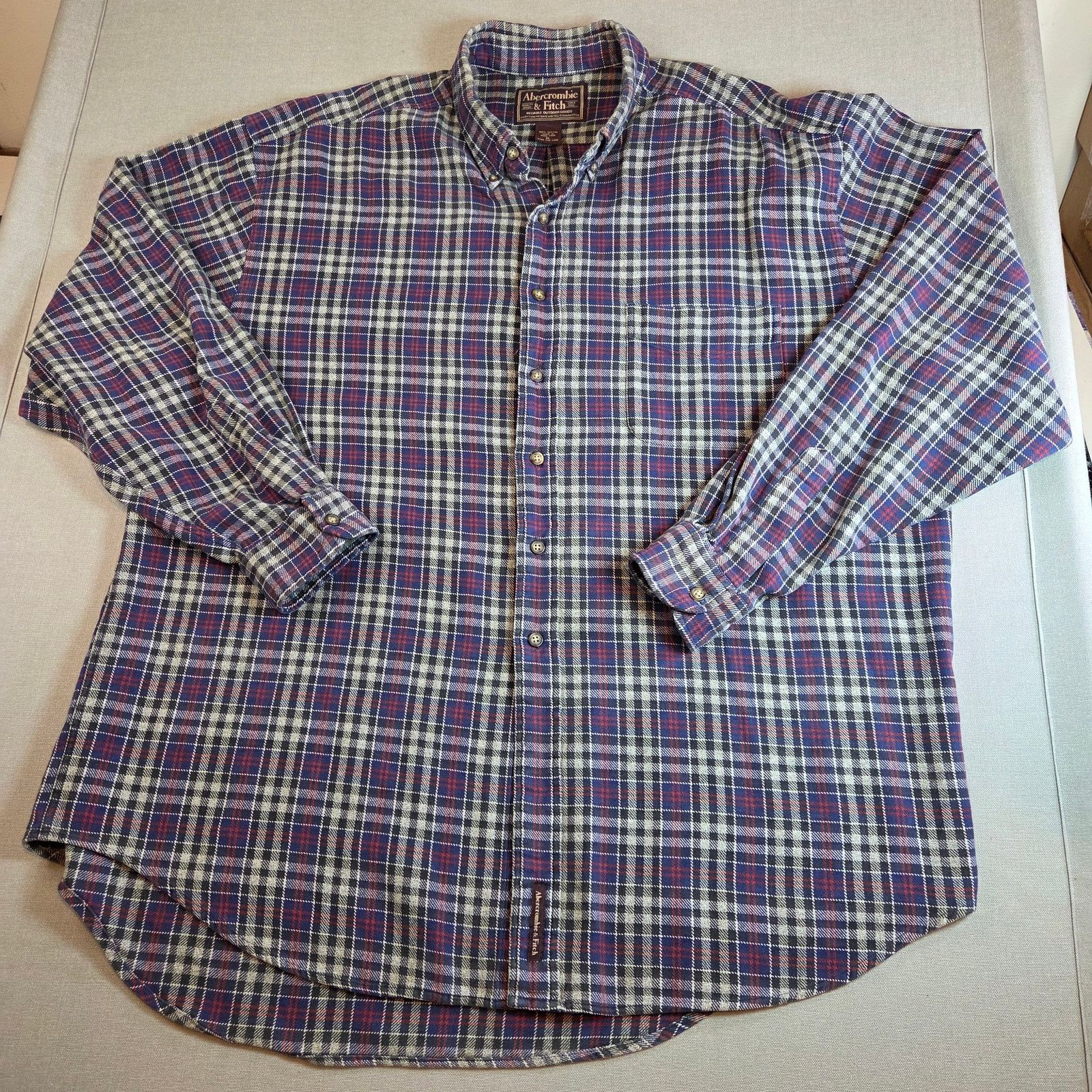 Abercrombie & Fitch 90s Abercrombie Flannel Shirt XL Vintage Size US XL / EU 56 / 4 - 1 Thumbnail