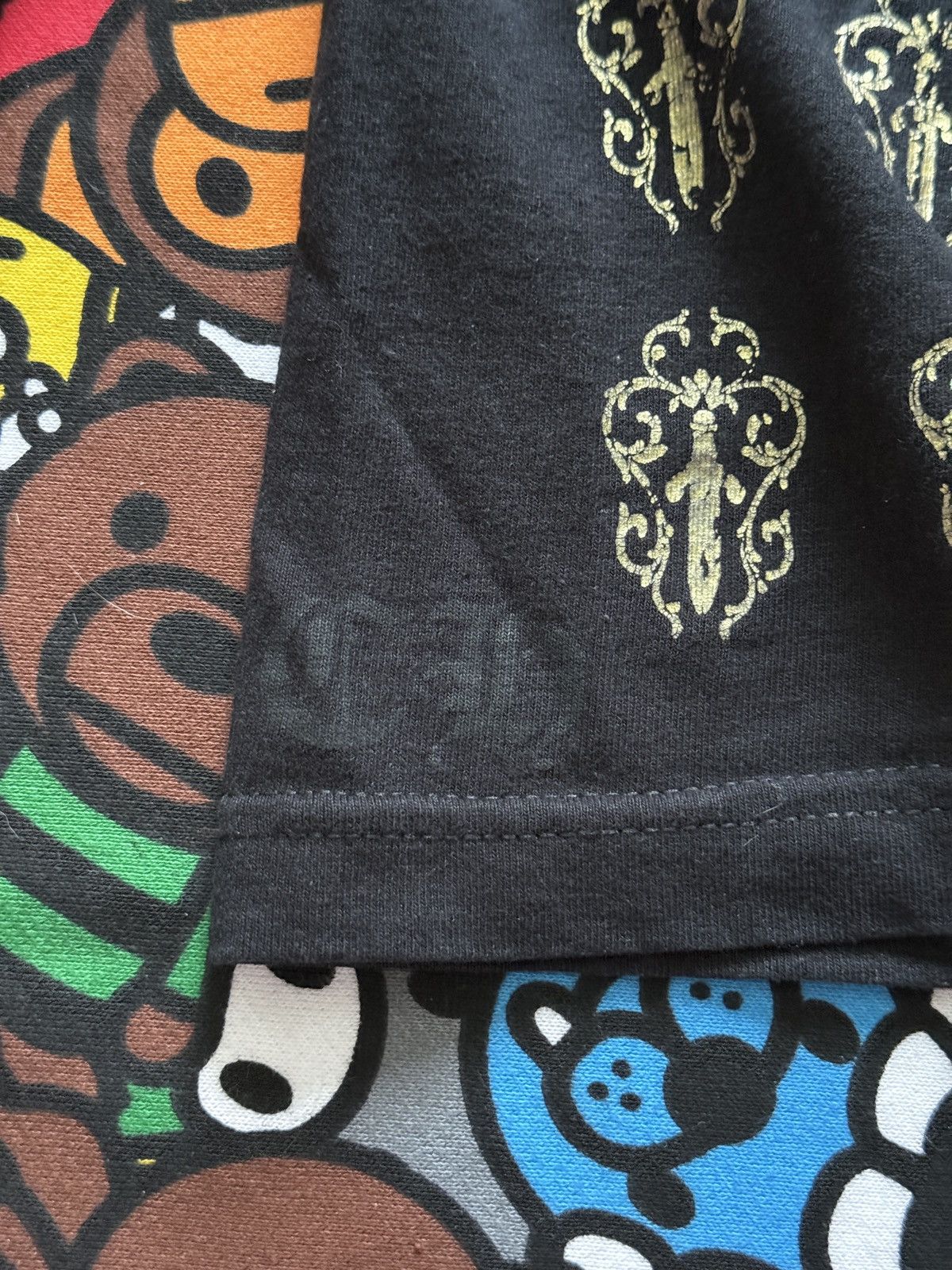 Chrome Hearts Chrome Hearts Gold Multi Dagger Logo Long Sleeve Tee Size US S / EU 44-46 / 1 - 5 Thumbnail