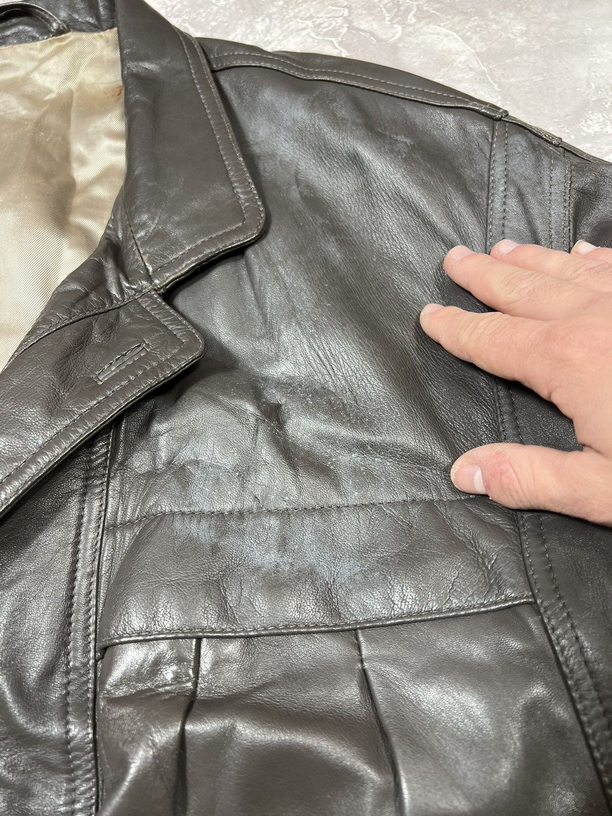 Vintage Vintage Racing Y2k Leather Jacket Size US XL / EU 56 / 4 - 3 Thumbnail