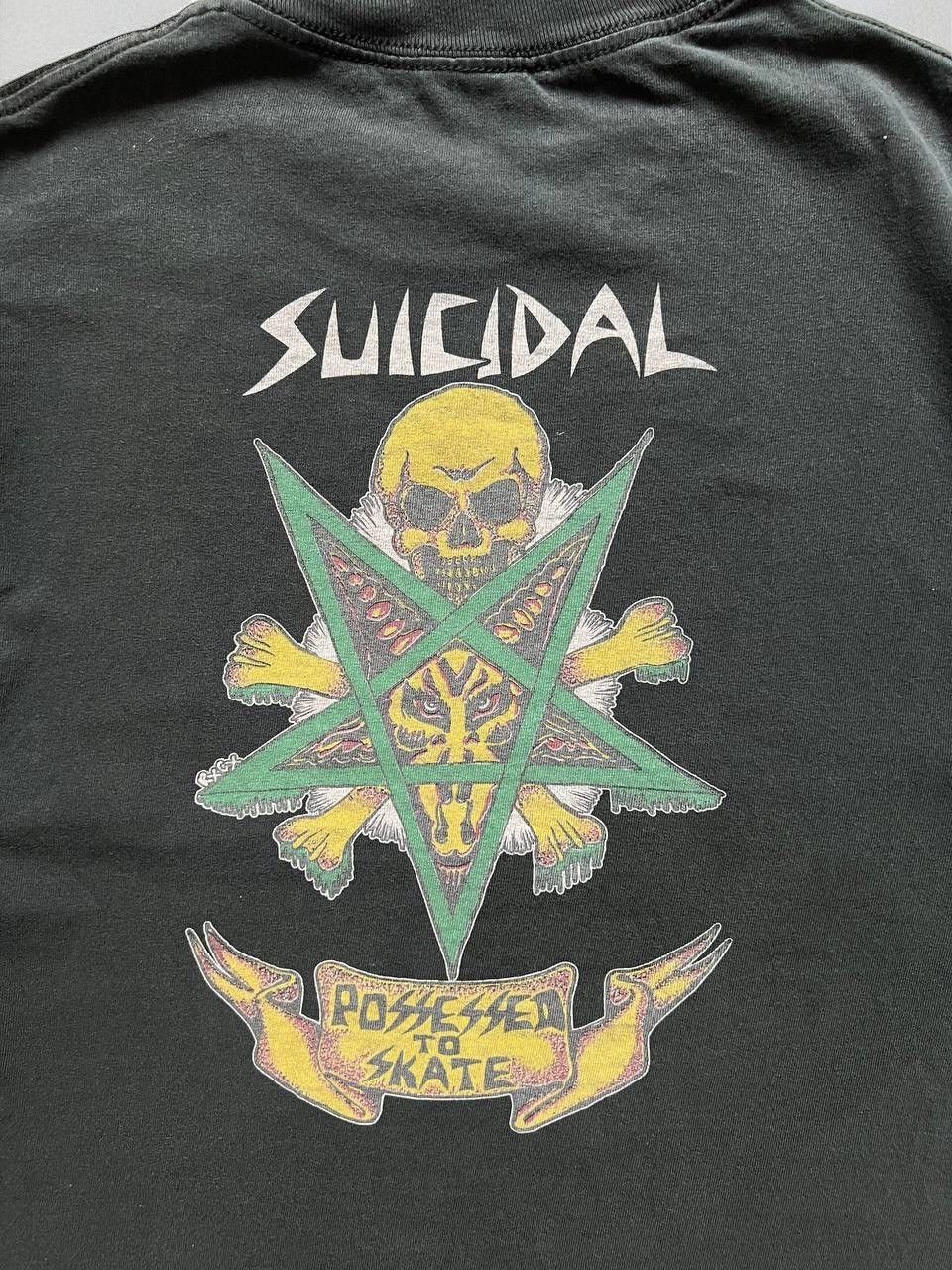 Sex Skateboards × Stussy × Vintage SUICIDAL SKATES GRAPHIC TEE VINTAGE SKATEBOARDING BRAND USA🇺🇸 Size US M / EU 48-50 / 2 - 3 Thumbnail