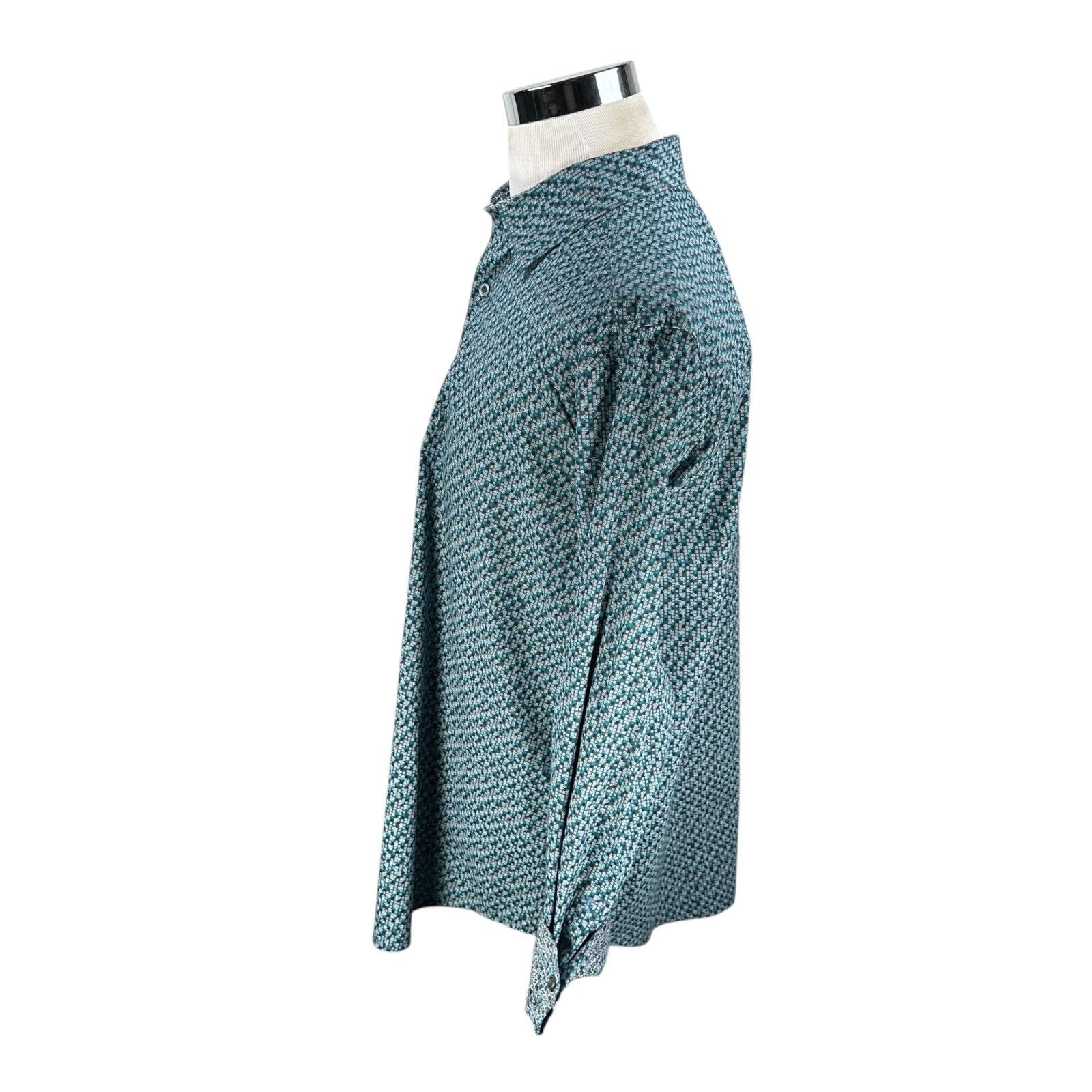 Robert Graham Robert Graham Shirt Men 2XL XXL Blue Cotton Long Sleeve Size US XXL / EU 58 / 5 - 4 Thumbnail