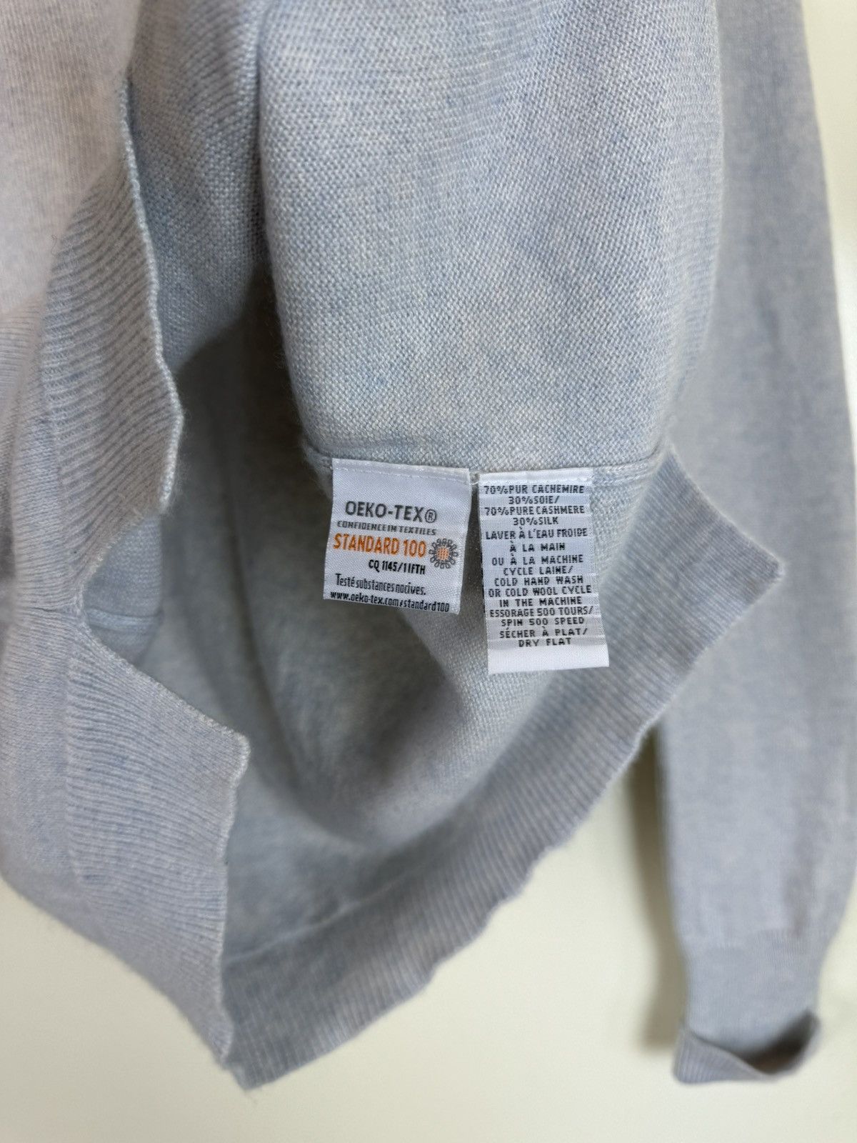 Bompard Eric Bompard cashmere silk greyish blue jumper sweater M Size M / US 6-8 / IT 42-44 - 7 Thumbnail
