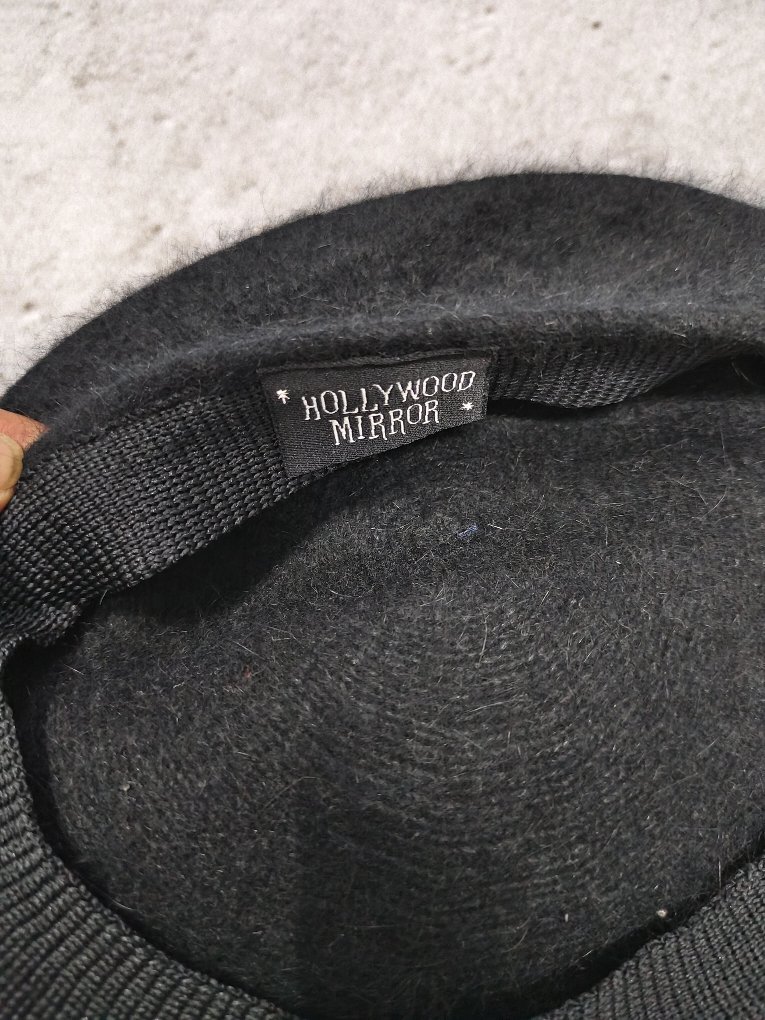 Japanese Brand Hollywood Mirror🇯🇵Minimal Fuzzy Hairy Texture Ivy Flat Cap Size ONE SIZE - 8 Thumbnail