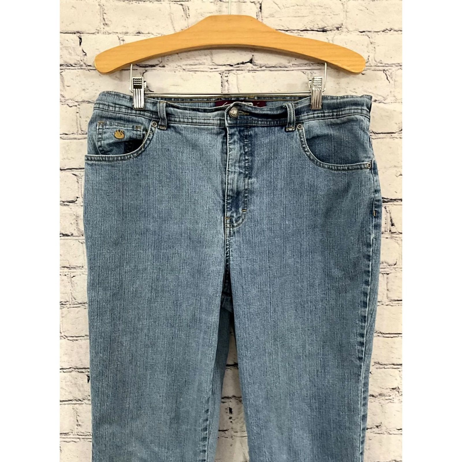 Gloria Vanderbilt Gloria Vanderbilt Jeans Denim Jeans Women's Blue 12 Regular 29 in Inseam Casual Button Accents Size 24" / US 00 / IT 34 - 4 Thumbnail