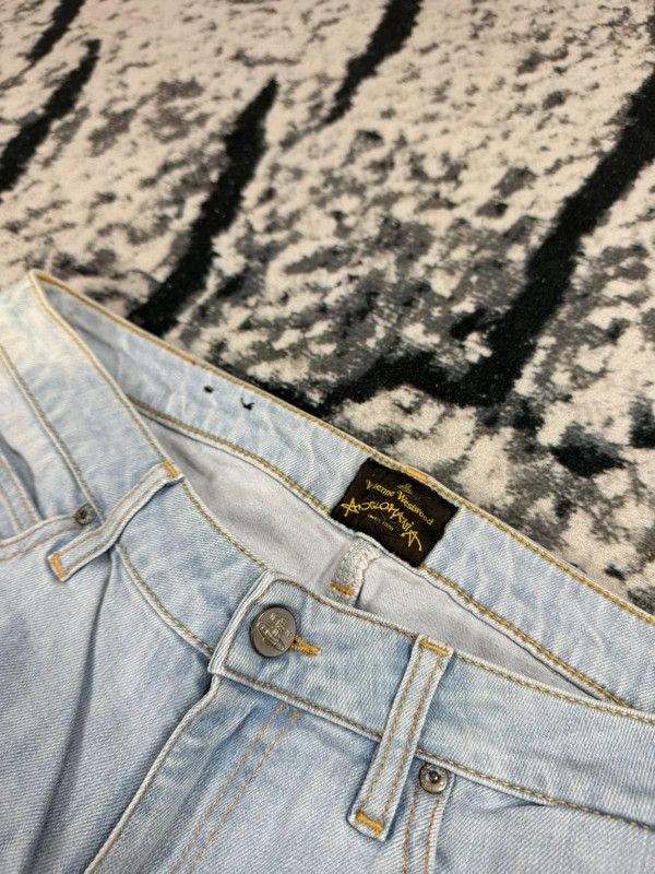 Vivienne Westwood Vintage Vivienne Westwood Blue Logo Jeans 29 L Size 29" - 5 Thumbnail