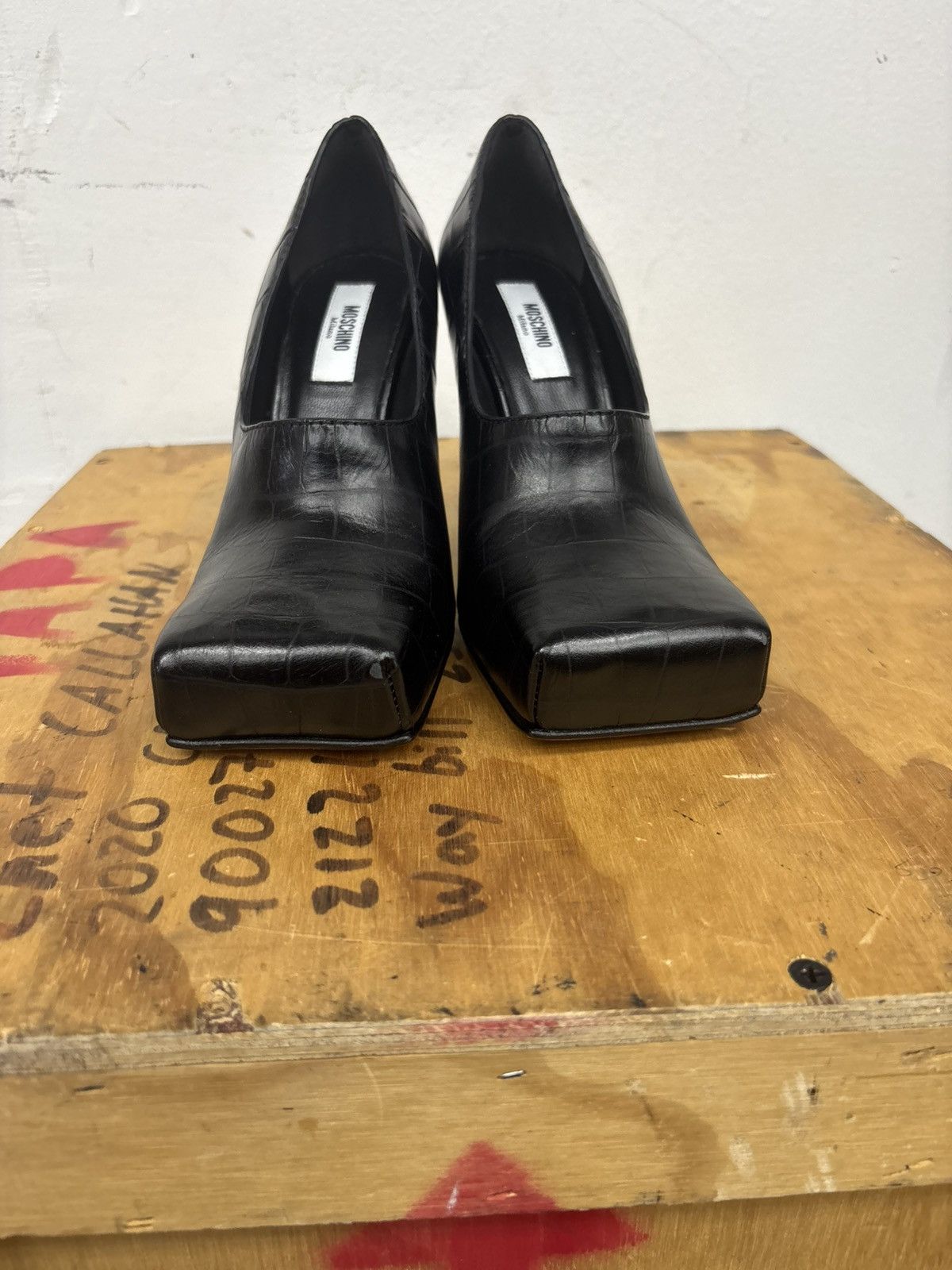 Moschino Moschino high heel Croc pumps Size US 6 / IT 36 - 1 Thumbnail
