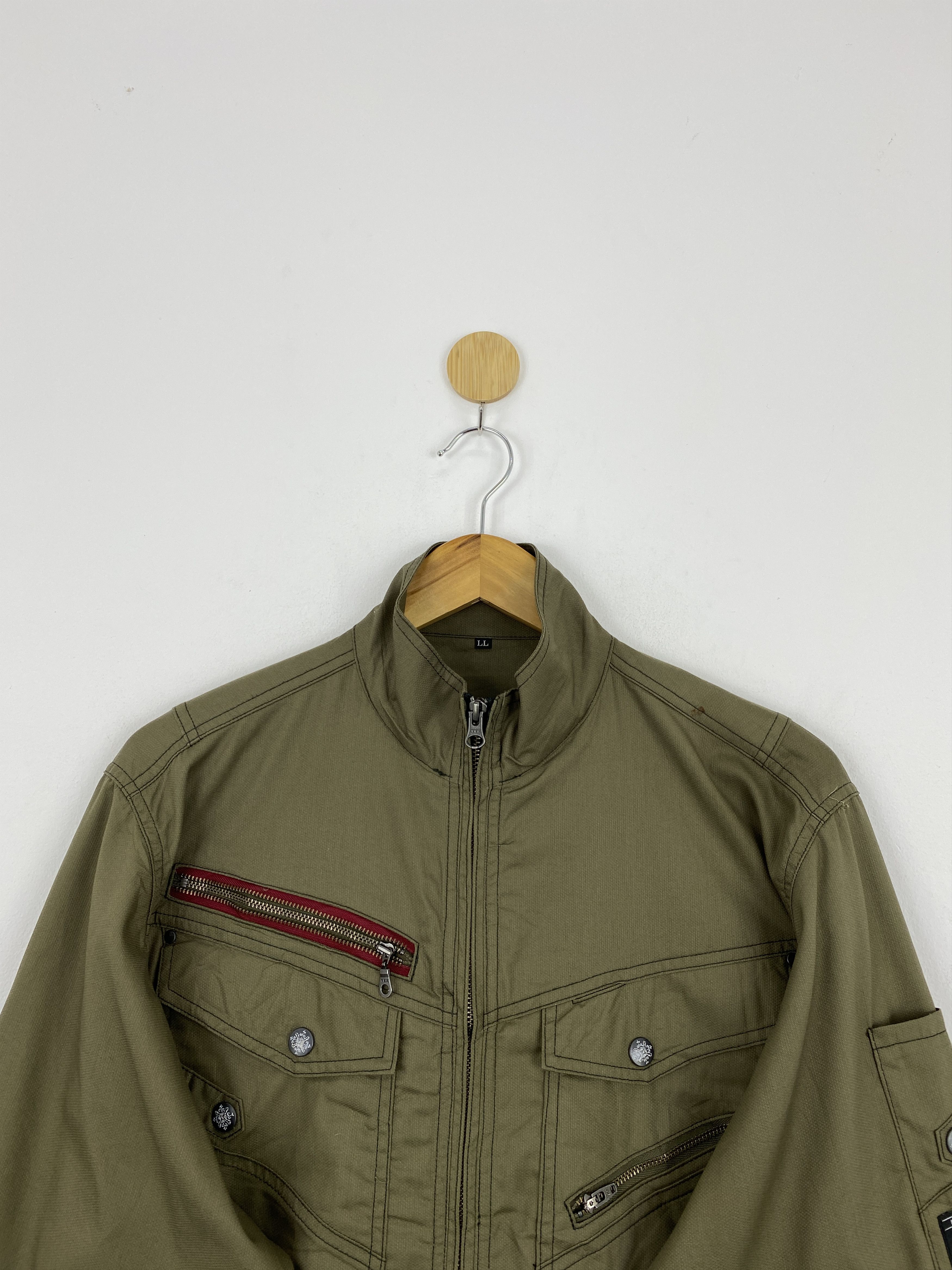 Other Vintage Japanese Jawin Workers Denim Jacket J1785 Size US XL / EU 56 / 4 - 2 Thumbnail