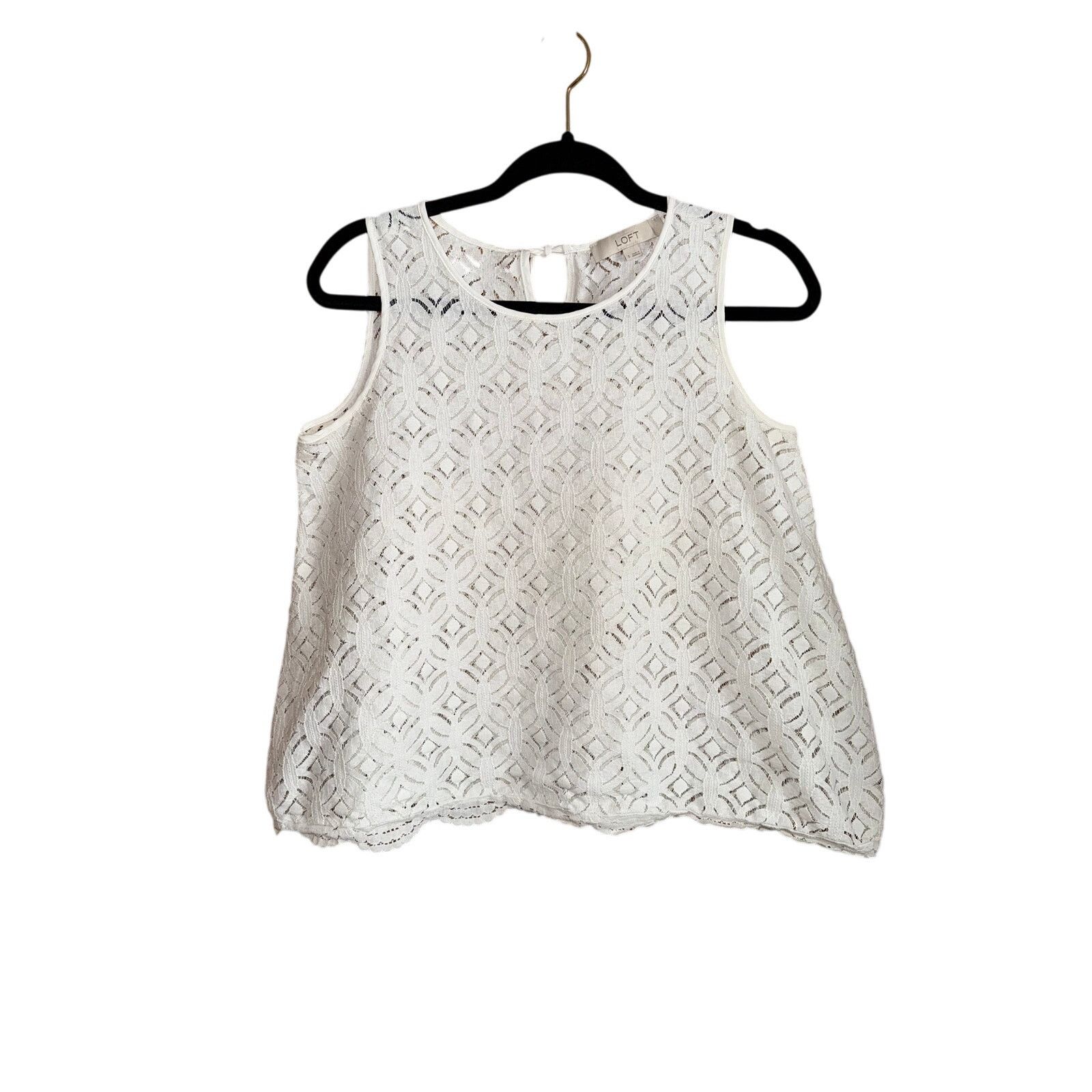 Loft Loft Women's White Tank Size Small Size S / US 4 / IT 40 - 1 Thumbnail
