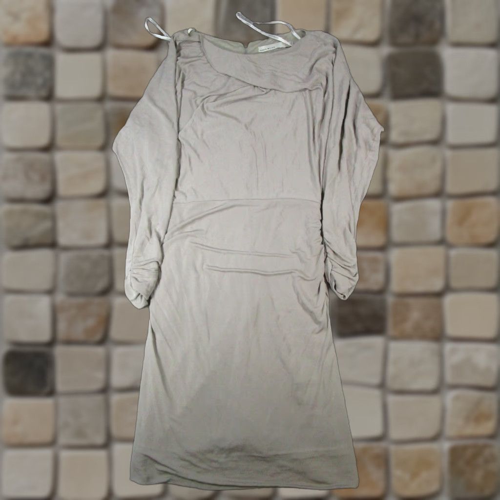 Karen Millen Karen Miller Dress Womens 4 Brown Wrap Bodycon Dress Size S / US 4 / IT 40 - 1 Thumbnail