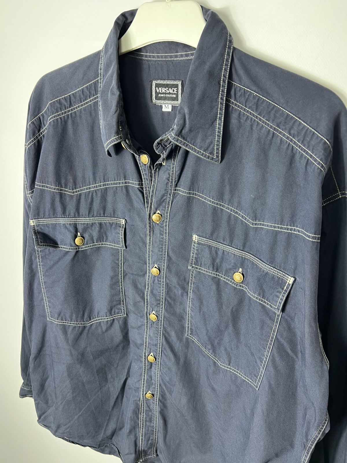 Versace Vintage streetwear rare Y2K luxury Versace Shirt Size US M / EU 48-50 / 2 - 2 Thumbnail