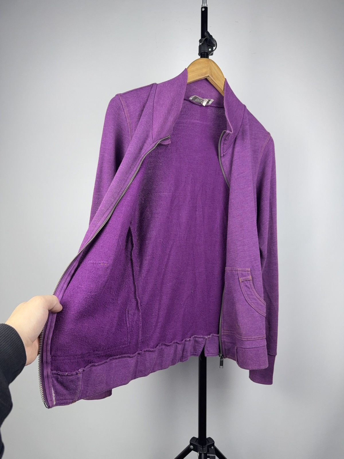 Diesel Y2K 00s Diesel Loungewear Purple Zip Jacket Y2K Track Style Size S / US 4 / IT 40 - 9 Thumbnail