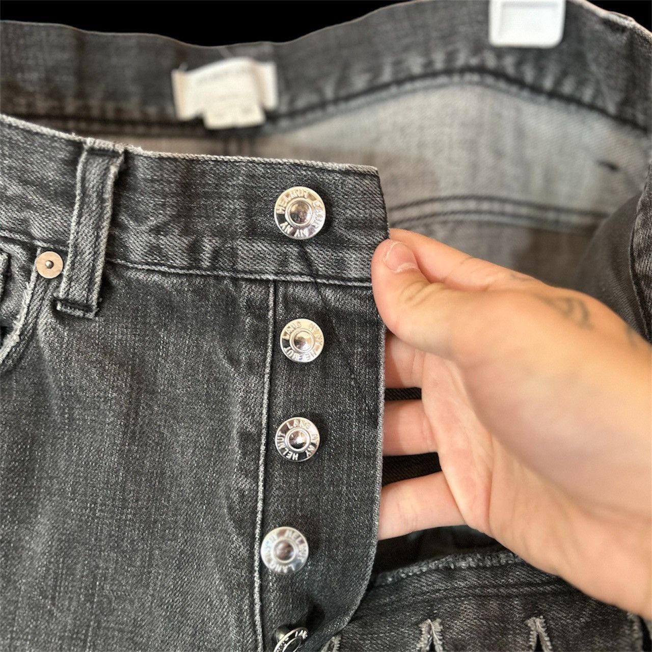 Helmut Lang × Rick Owens helmut lang classic grey denim Size US 30 / EU 46 - 4 Thumbnail