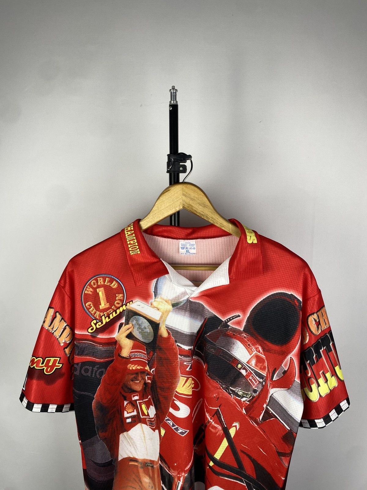 Ferrari × Formula 1 Vintage Michael Schumacher (Not Licensed) T-Shirt Racing F1 Size US XL / EU 56 / 4 - 2 Thumbnail