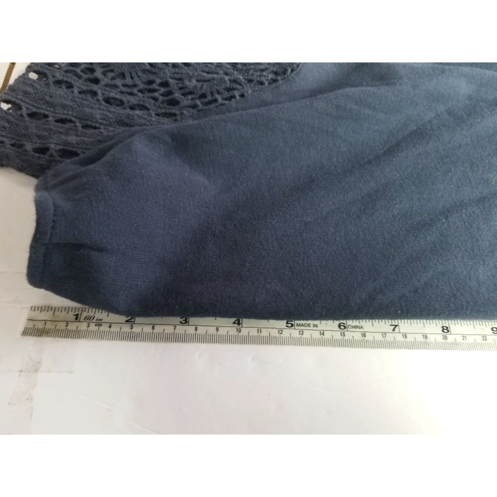 Ralph Lauren Ralph Lauren Lauren Women's Dress Navy Blue Sleeveless Size Medium A-Line Knee Length Collared Embroidered Knit Cotton Casual Dress Size M / US 6-8 / IT 42-44 - 4 Thumbnail