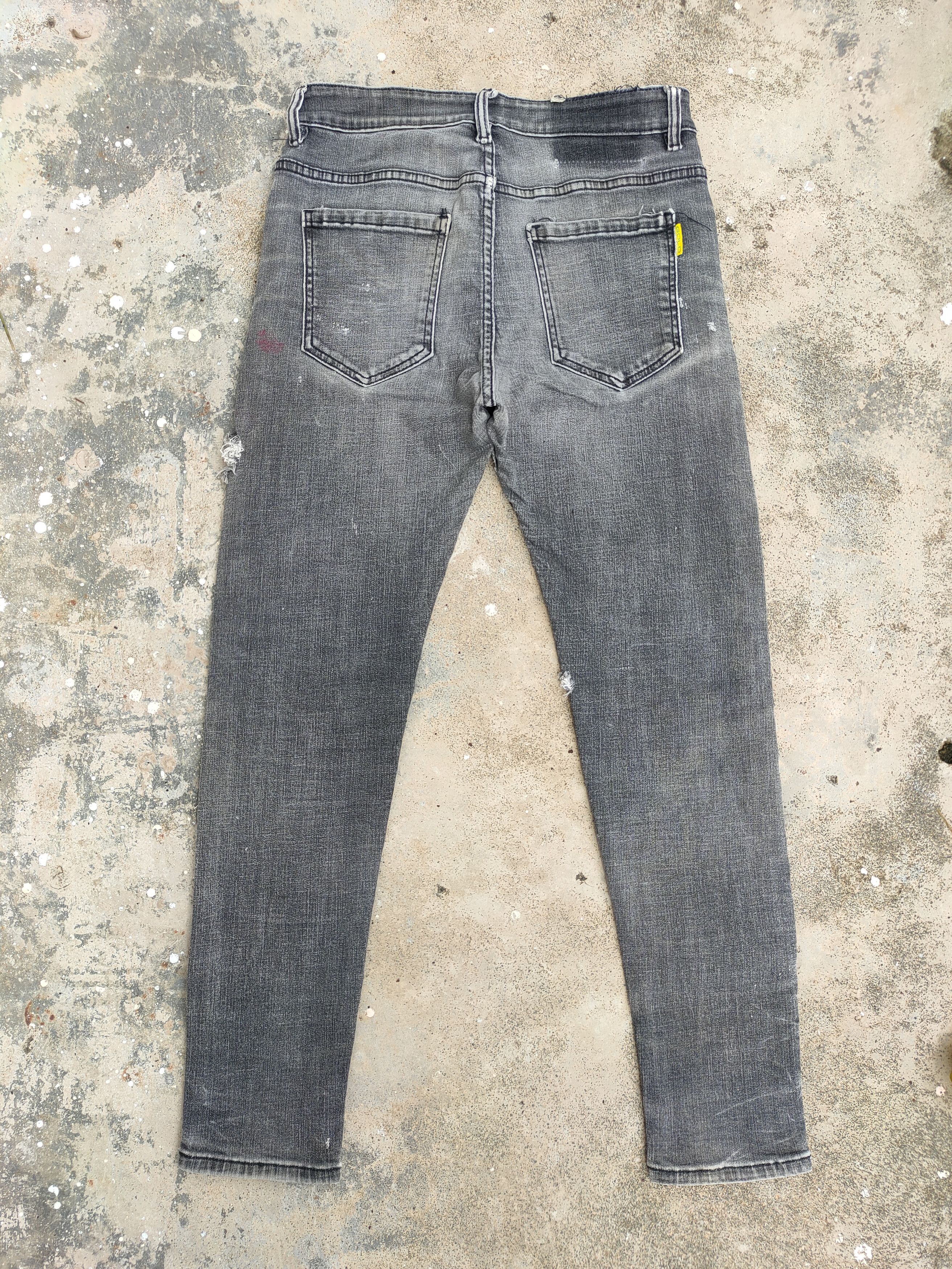 Japanese Brand × Vintage VINTAGE GK SKINNY FADED BLACK JEANS DENIM PANTS Size US 29 - 8 Thumbnail