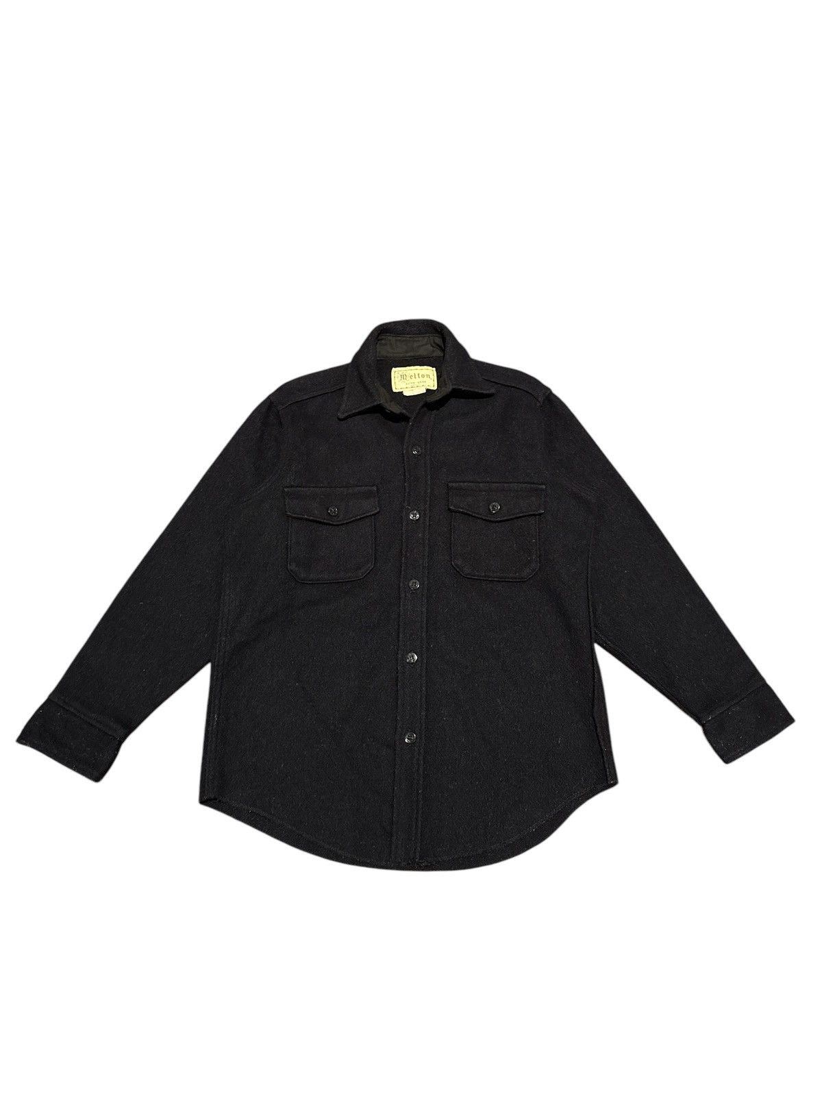 Vintage 1990s MELTON WOOL WORKWEAR JACKET Size US M / EU 48-50 / 2 - 1 Thumbnail