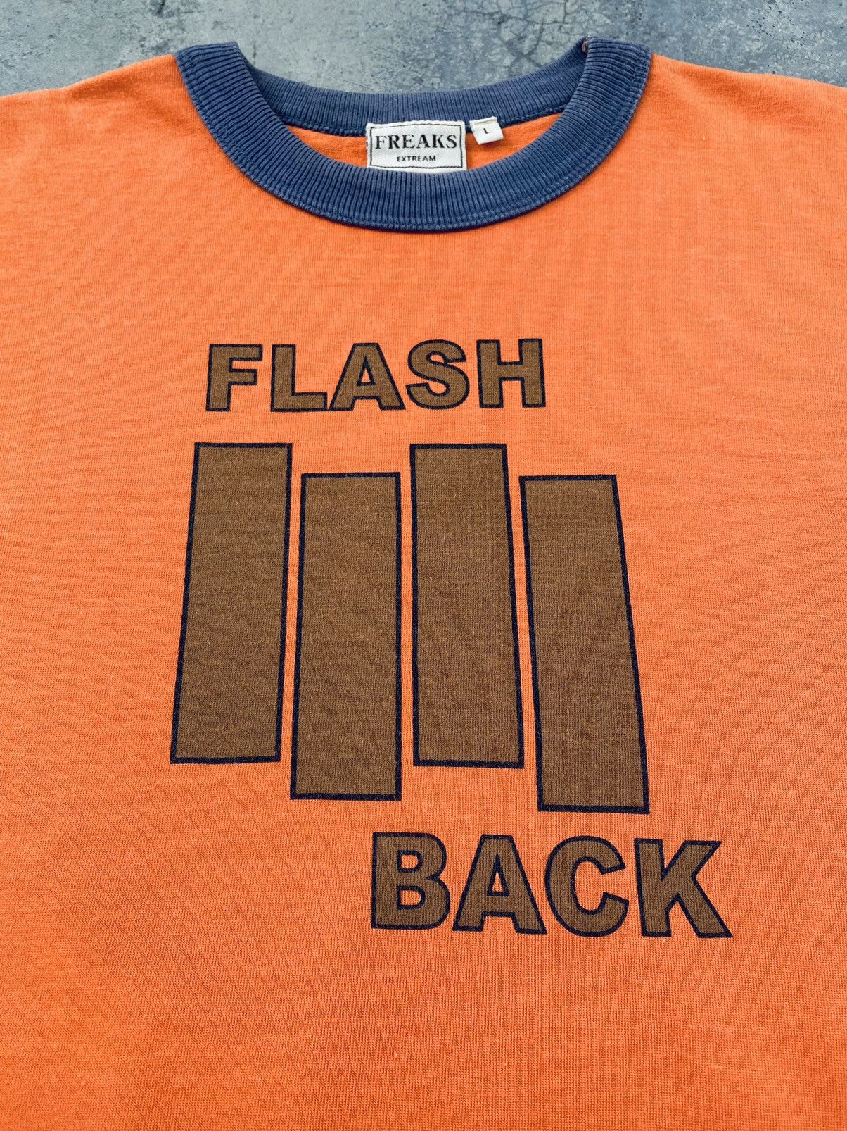 Japanese Brand Vintage Flash Back Rip Off Black Flag Ringer Tees Size US M / EU 48-50 / 2 - 3 Thumbnail