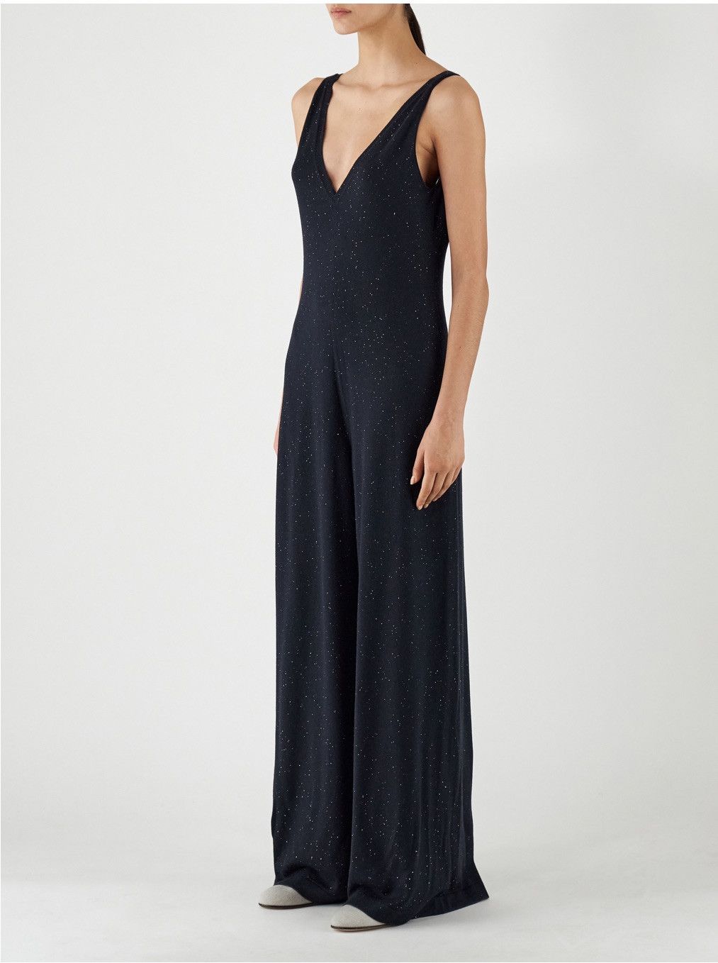 Loro Piana o1srvl11e1124 Stella Alpina Knitted Jumpsuit in Navy Blue Size 30" / US 8 / IT 44 - 3 Thumbnail