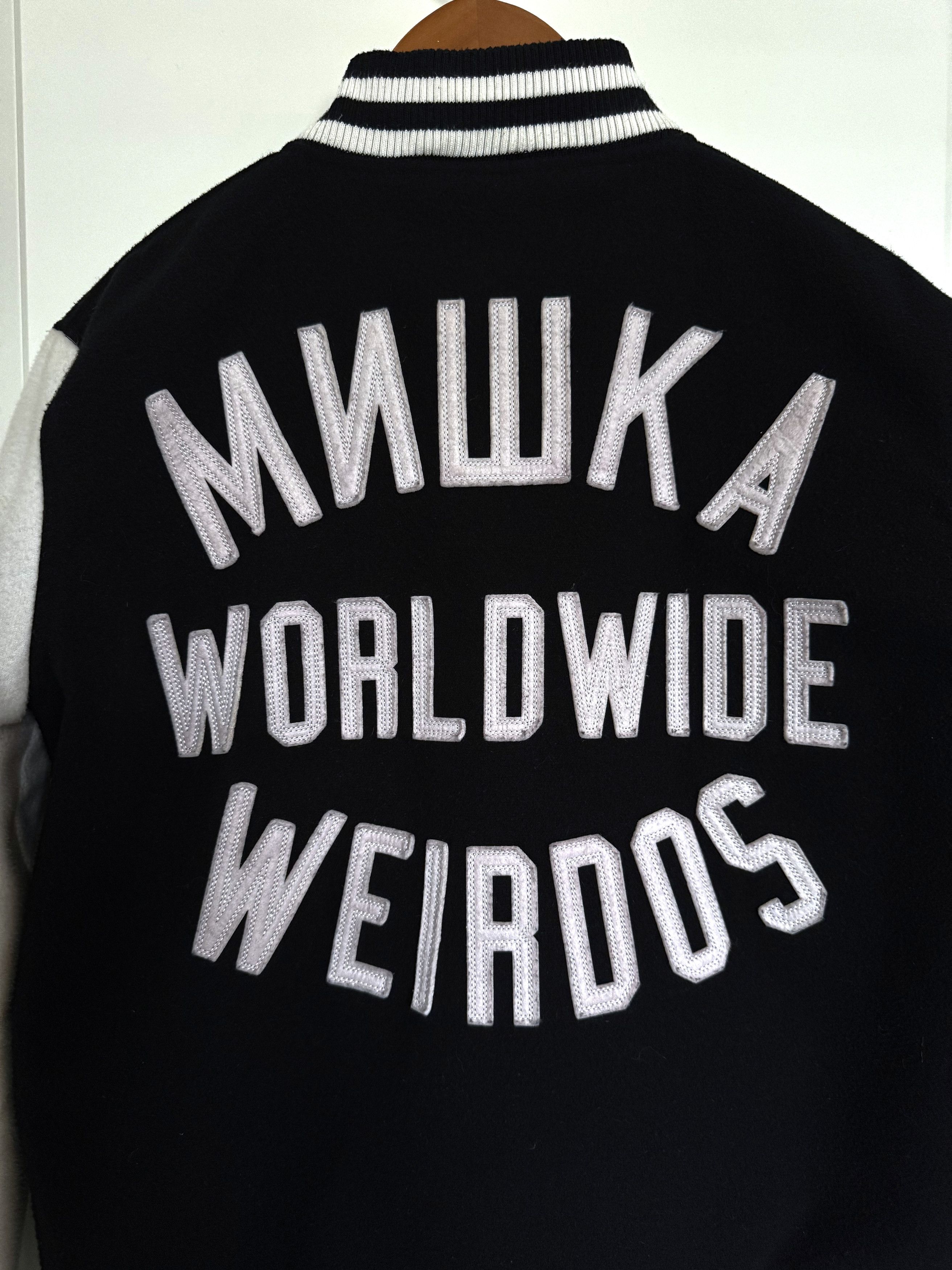 Mishka × Vintage MISHKA NYC Vintage Varsity Jacket Worldwide Weirdos Size M Size US M / EU 48-50 / 2 - 3 Thumbnail