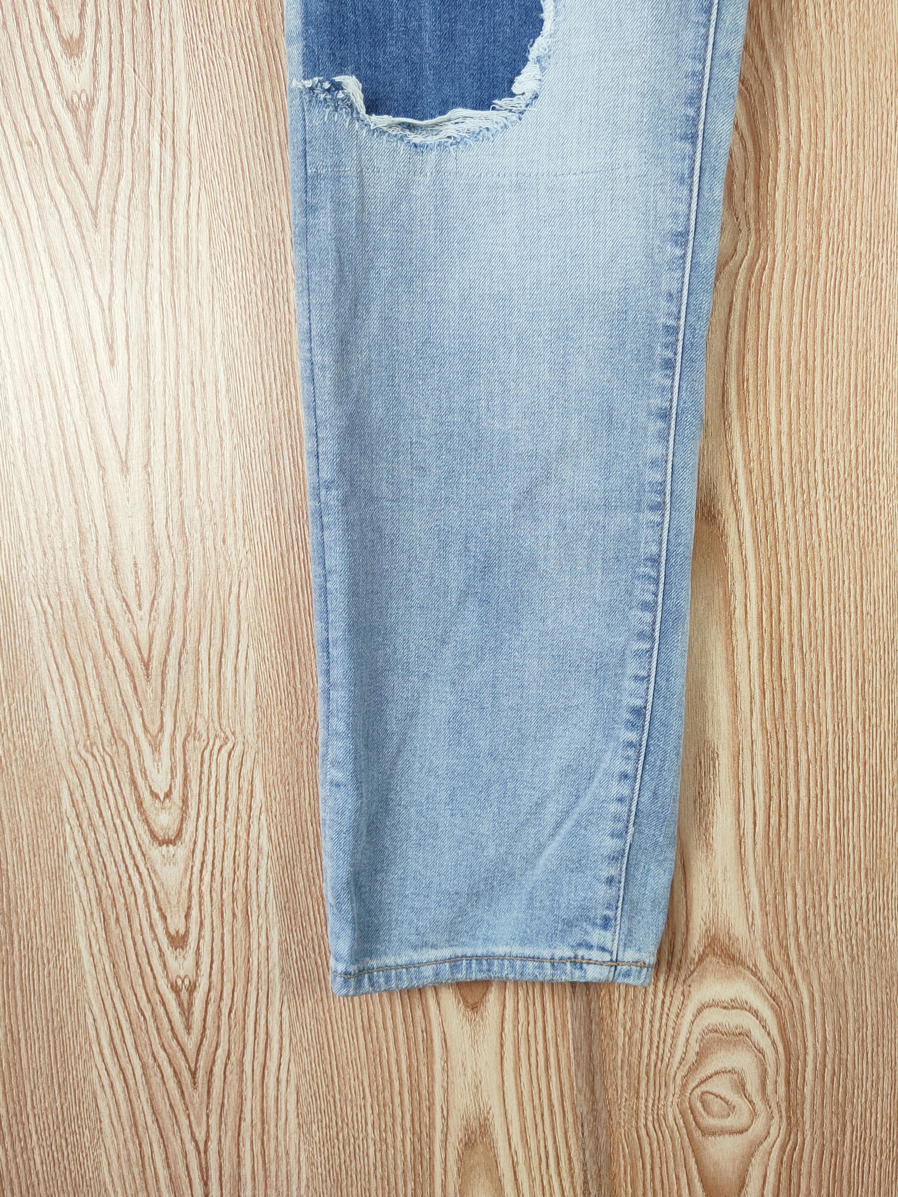Japanese Brand Uniqlo Blue Faded Distressed Ripped Jeans #S2765 Size US 33 - 4 Thumbnail