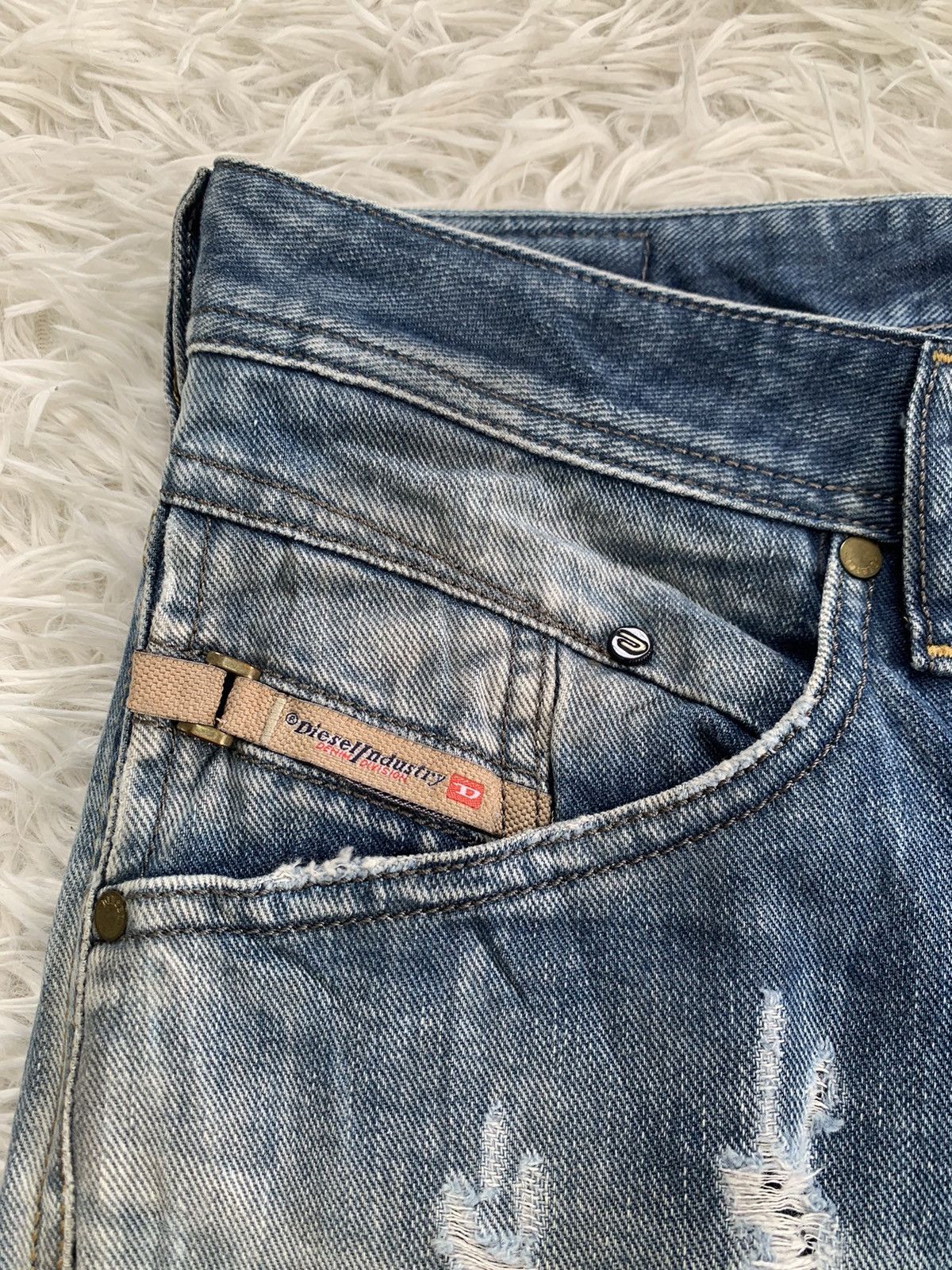Diesel Distress Diesel Blue Eyecons 2014/1 Edition Denim Pant Size US 35 - 7 Thumbnail
