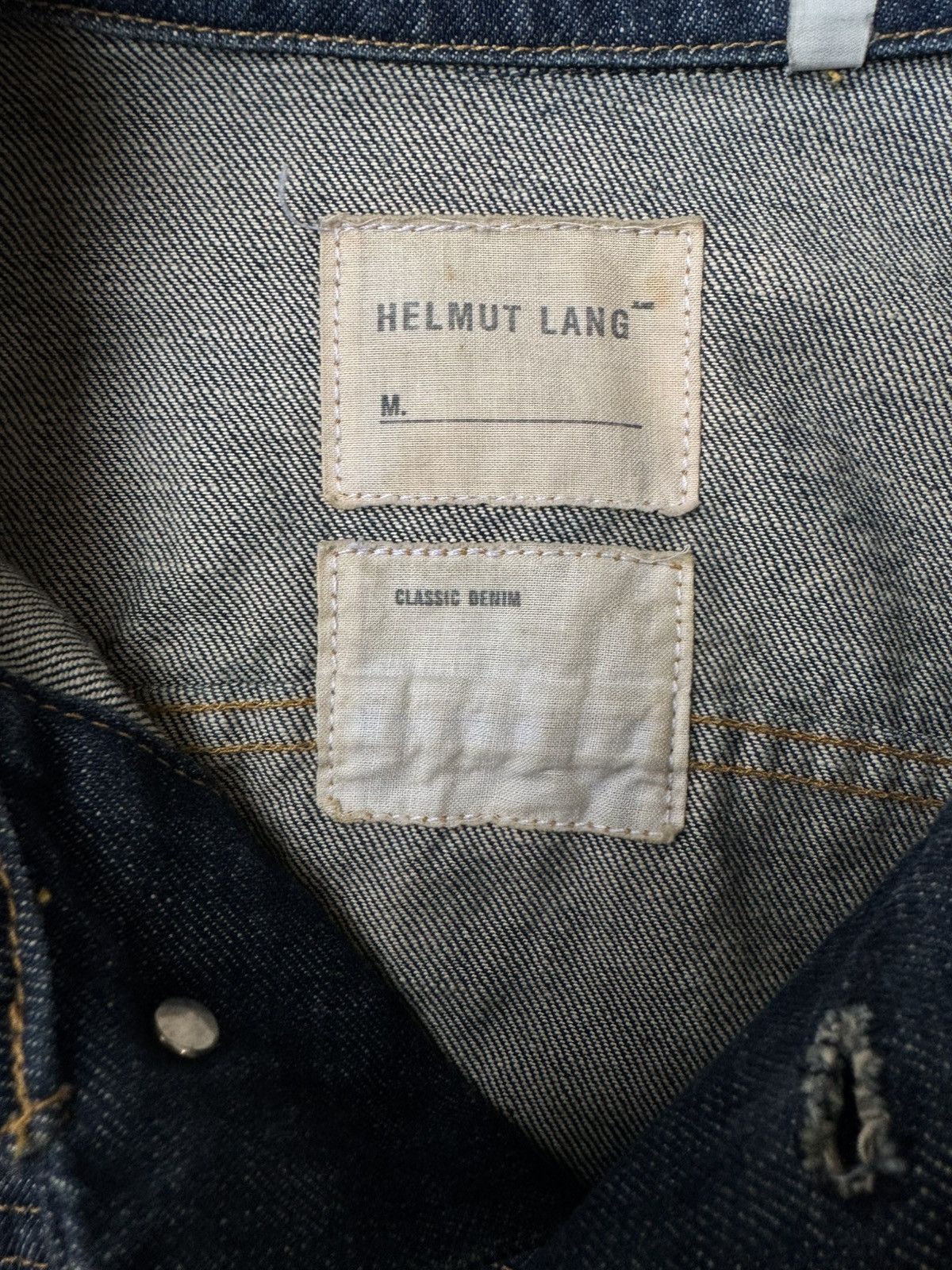 Helmut Lang Helmut Lang 1999 Type III Classic Denim Trucker Jacket Size US M / EU 48-50 / 2 - 3 Thumbnail