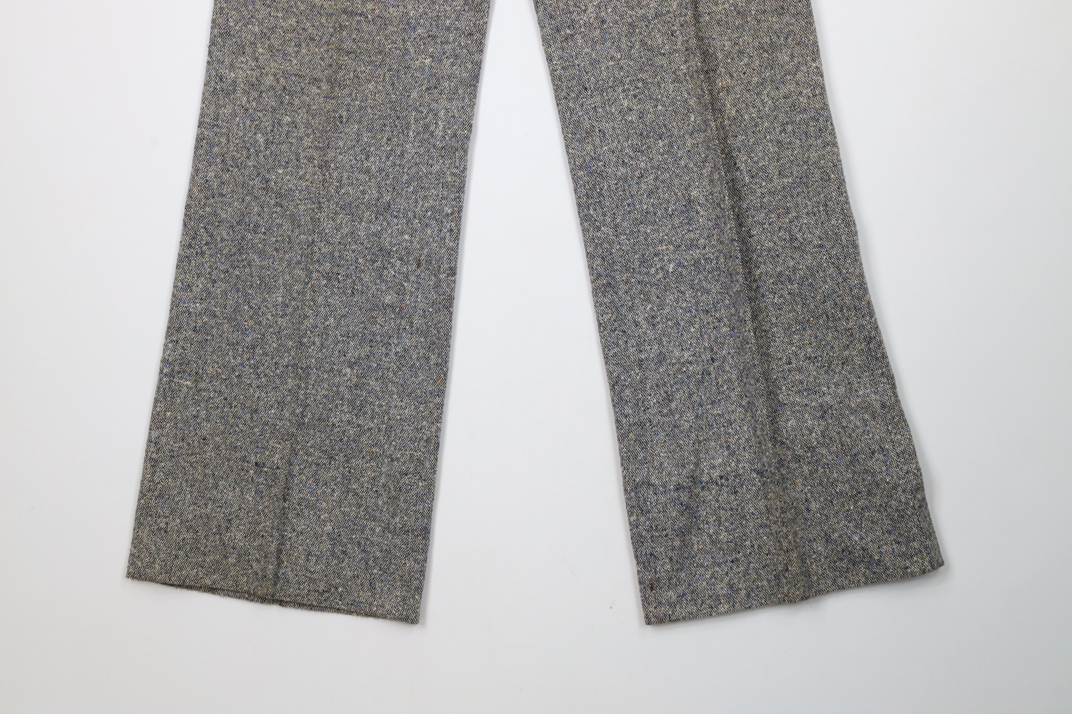 Vintage Vintage 60s 70s Fleck Wool Tweed Bell Bottoms Pants USA Size US 28 / EU 44 - 4 Thumbnail