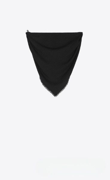 Saint Laurent Paris o1s1wg110824 Size: OS / 711377 Herringbone Snood Cashmere Size ONE SIZE - 1 Thumbnail