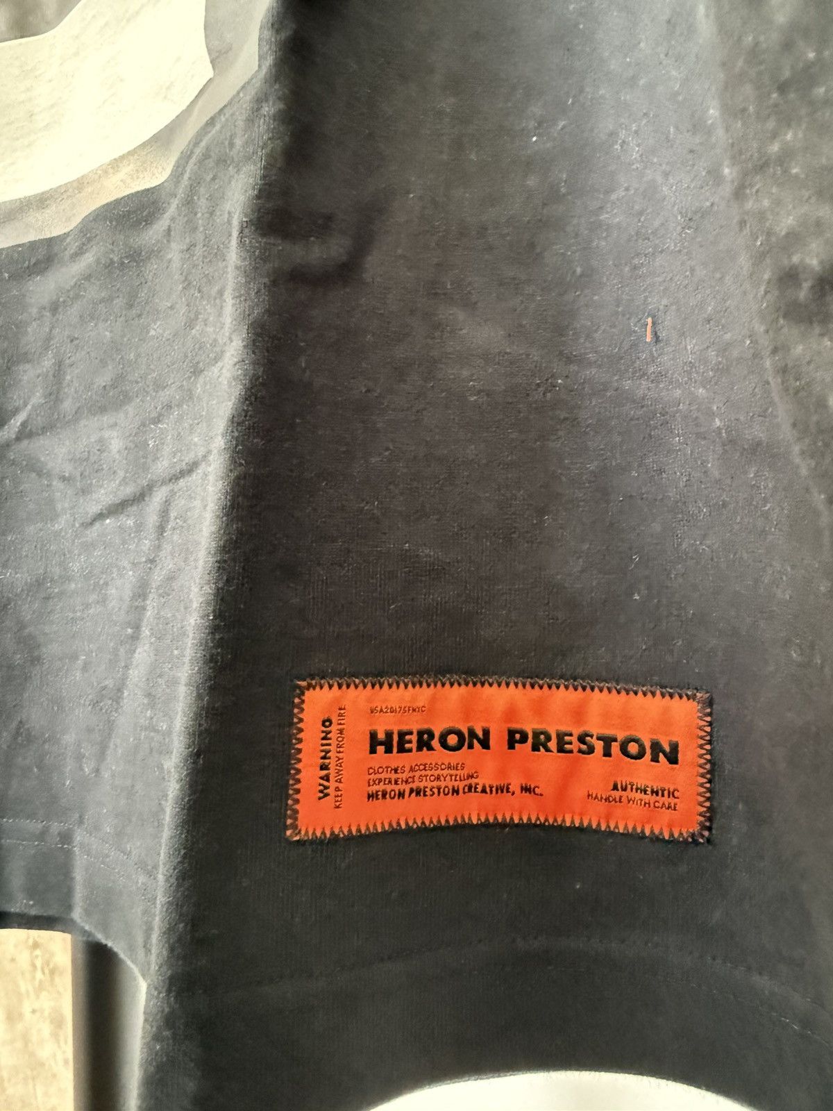 Heron Preston Heron Preston Black Tshirt Size US M / EU 48-50 / 2 - 5 Thumbnail