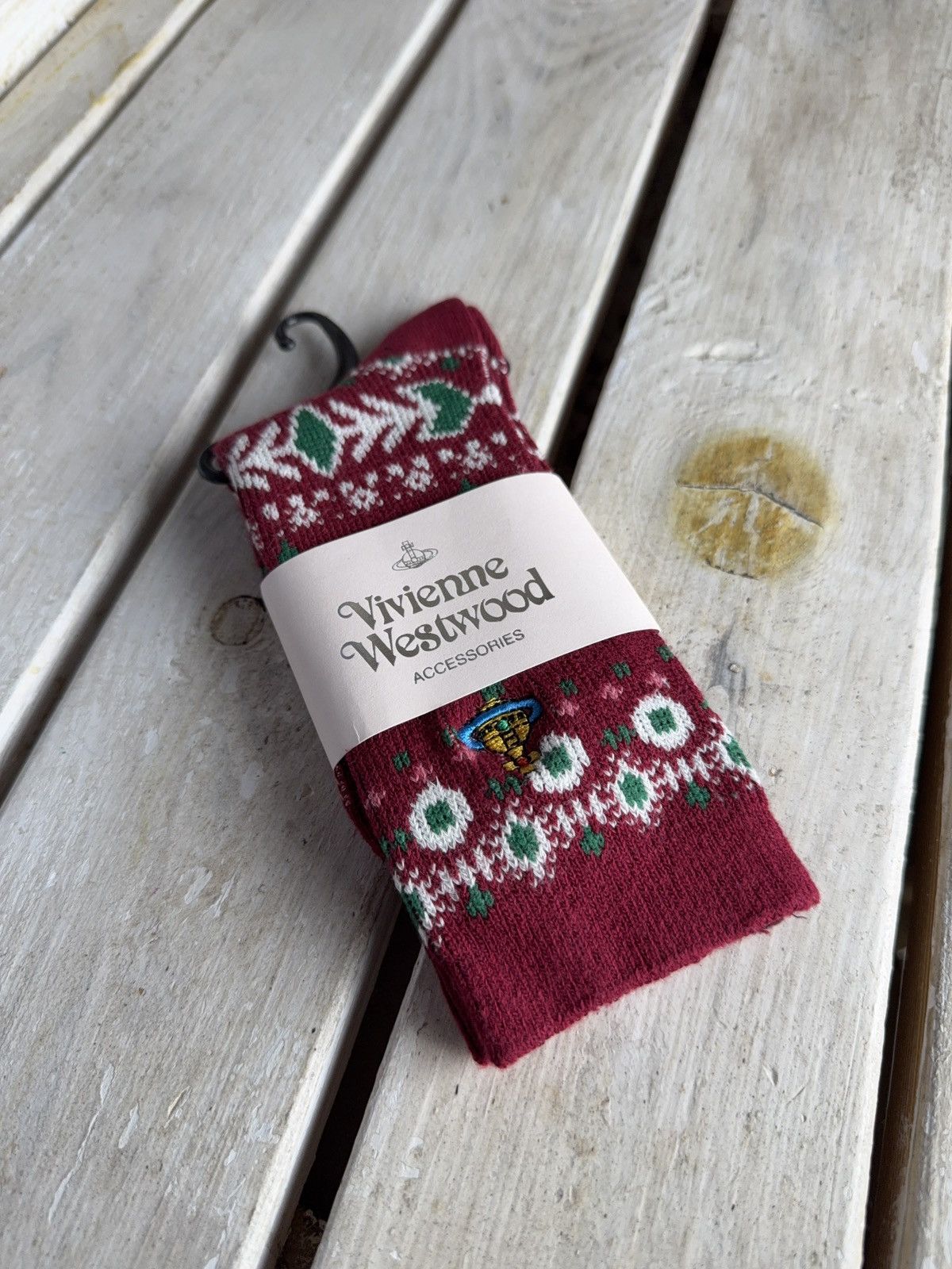 Vivienne Westwood NWT Archive Vivienne Westwood Japan Luxury Orb Logo Socks Size ONE SIZE - 3 Thumbnail