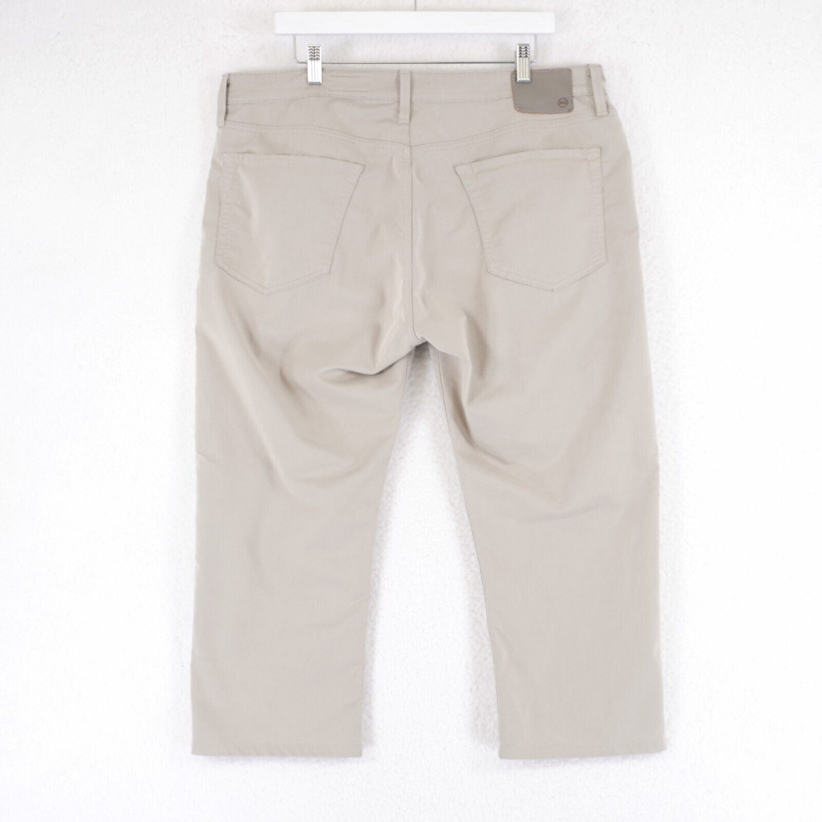 AG Adriano Goldschmied AG Adriano Goldsmied Everett Slim Straight Beige Cream Jeans Size US 39 - 4 Thumbnail