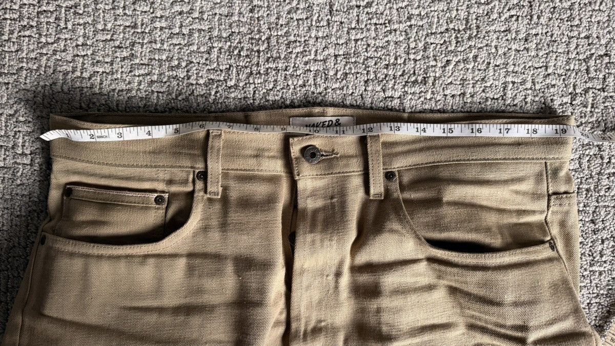 Naked & Famous Camel Slub Selvedge Size US 36 / EU 52 - 9 Thumbnail