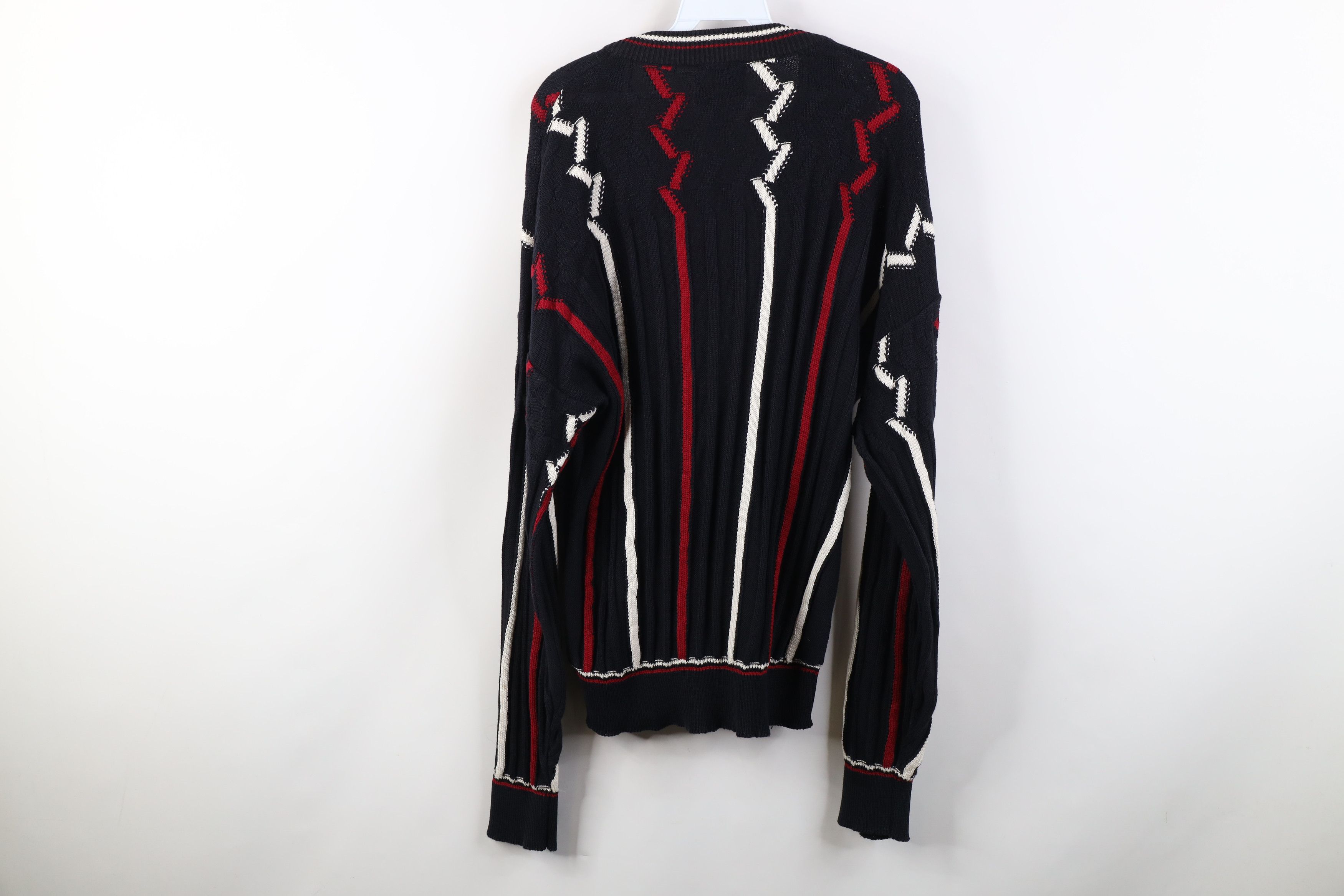 Vintage Vintage 90s Burberry Golf Knit Dapper V-Neck Sweater USA Size US L / EU 52-54 / 3 - 11 Thumbnail