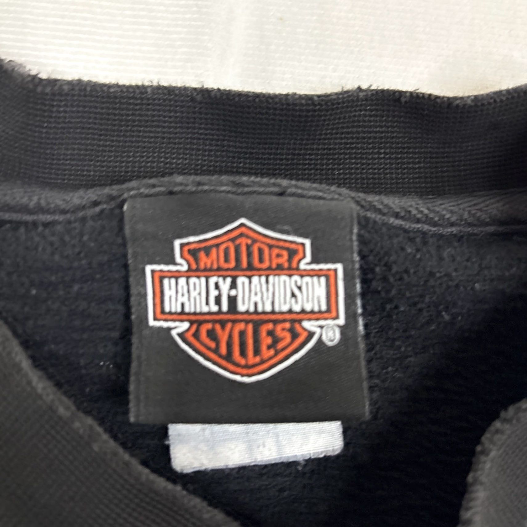 Harley Davidson VTG Harley-Davidson Sweatshirt Mens XL Pullover Black 80s 90s Biker Motorcycle Who Let The Hogs Out Iowa Size US XL / EU 56 / 4 - 3 Thumbnail