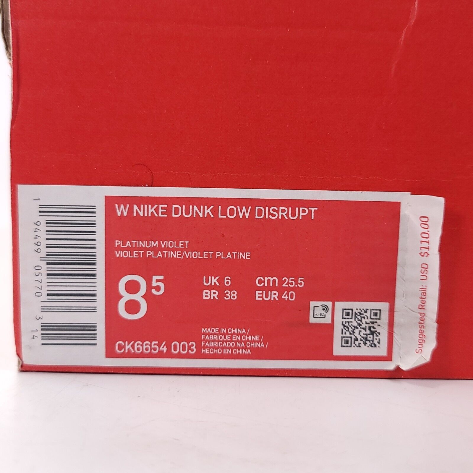 Nike Nike Dunk Low Disrupt Shoe Womens Size 8.5 CK6654-003 Pink Size US 8.5 / IT 38.5 - 10 Thumbnail