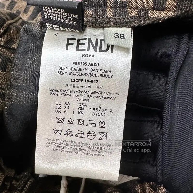 Fendi Fendi Brown Denim Shorts for Women . Size 28" / US 6 / IT 42 - 4 Thumbnail