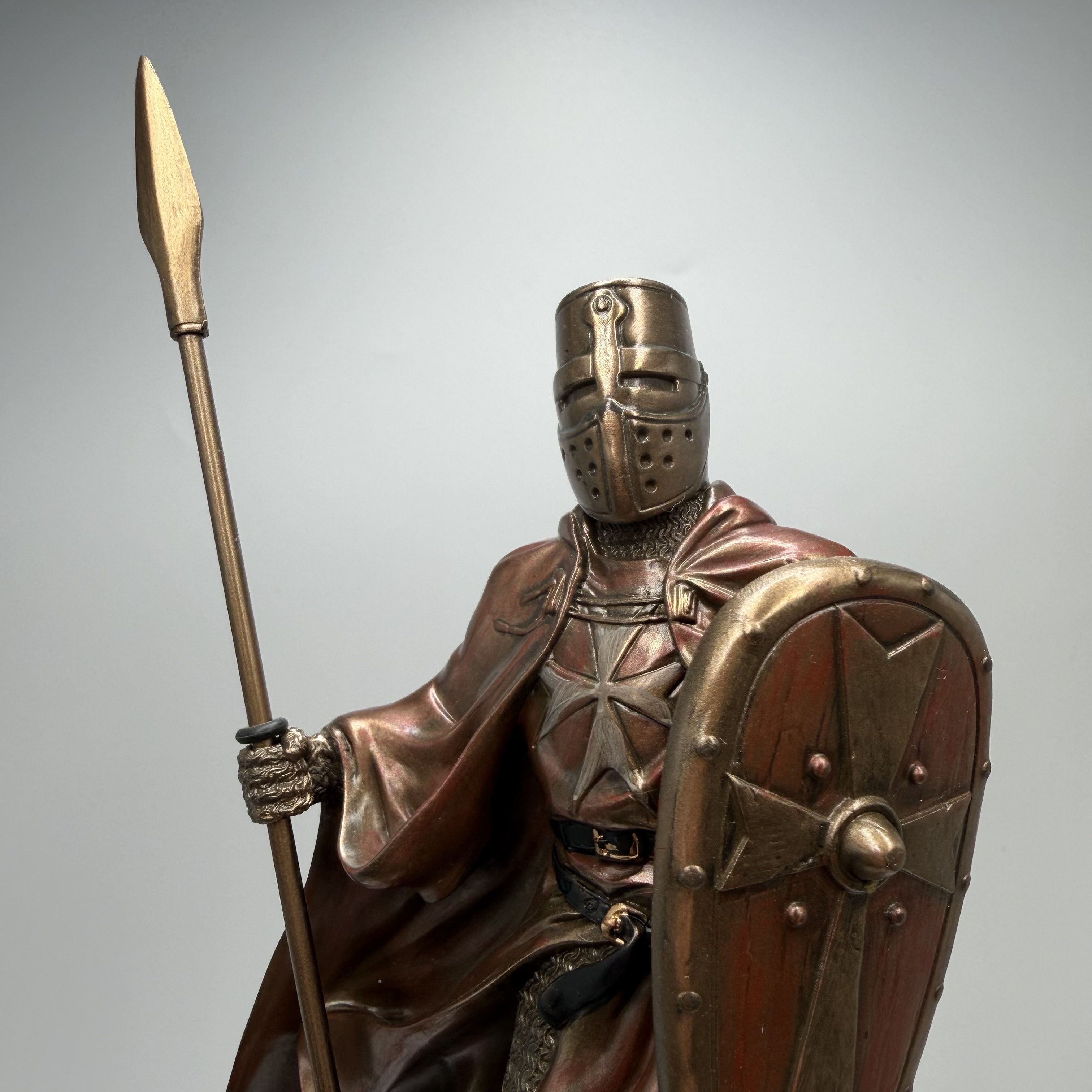 Other Crusader Knight with Spear Statue Bronze Finish Figurine Size ONE SIZE - 5 Thumbnail