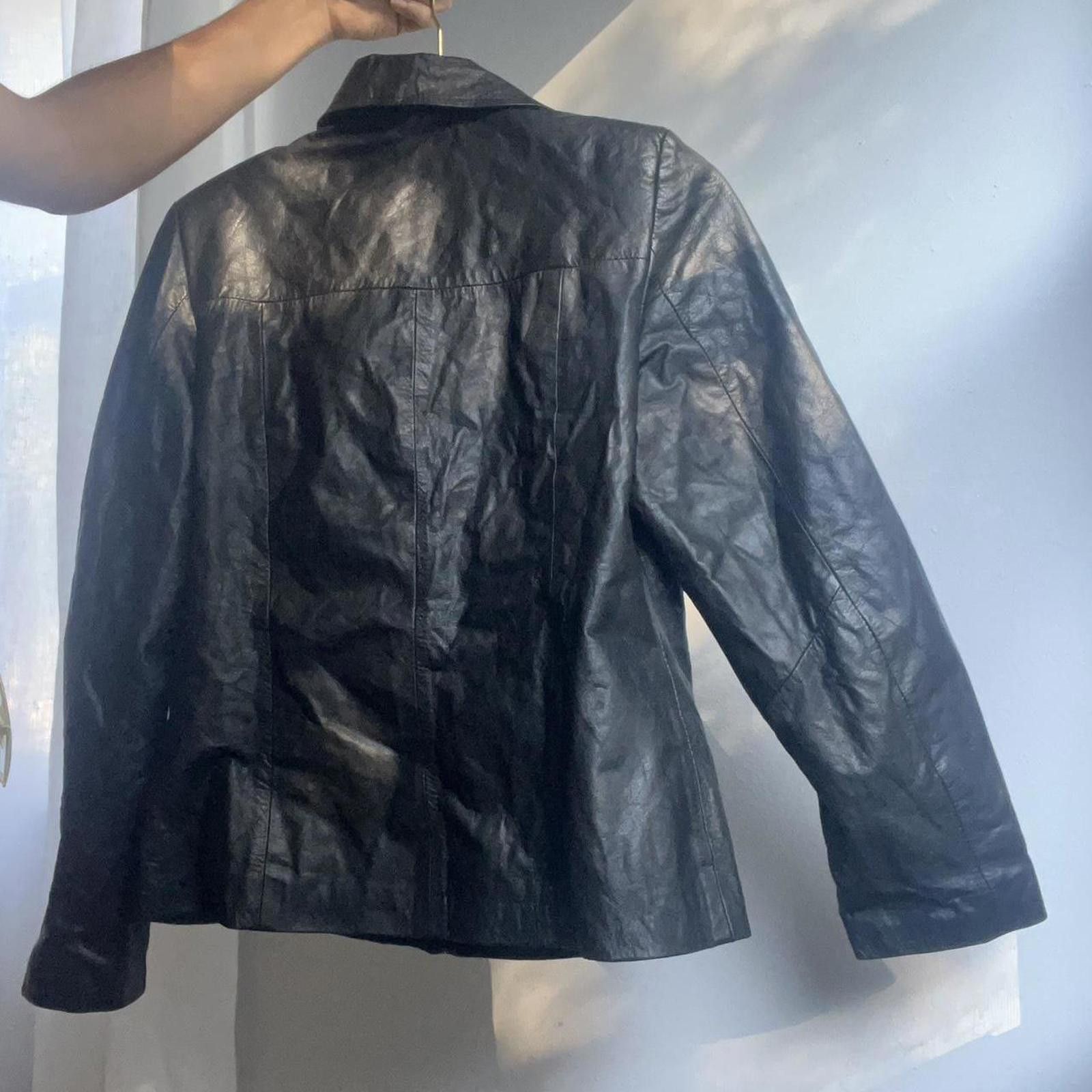 Globe-Trotter Black leather jacket with two pockets Size M / US 6-8 / IT 42-44 - 4 Thumbnail