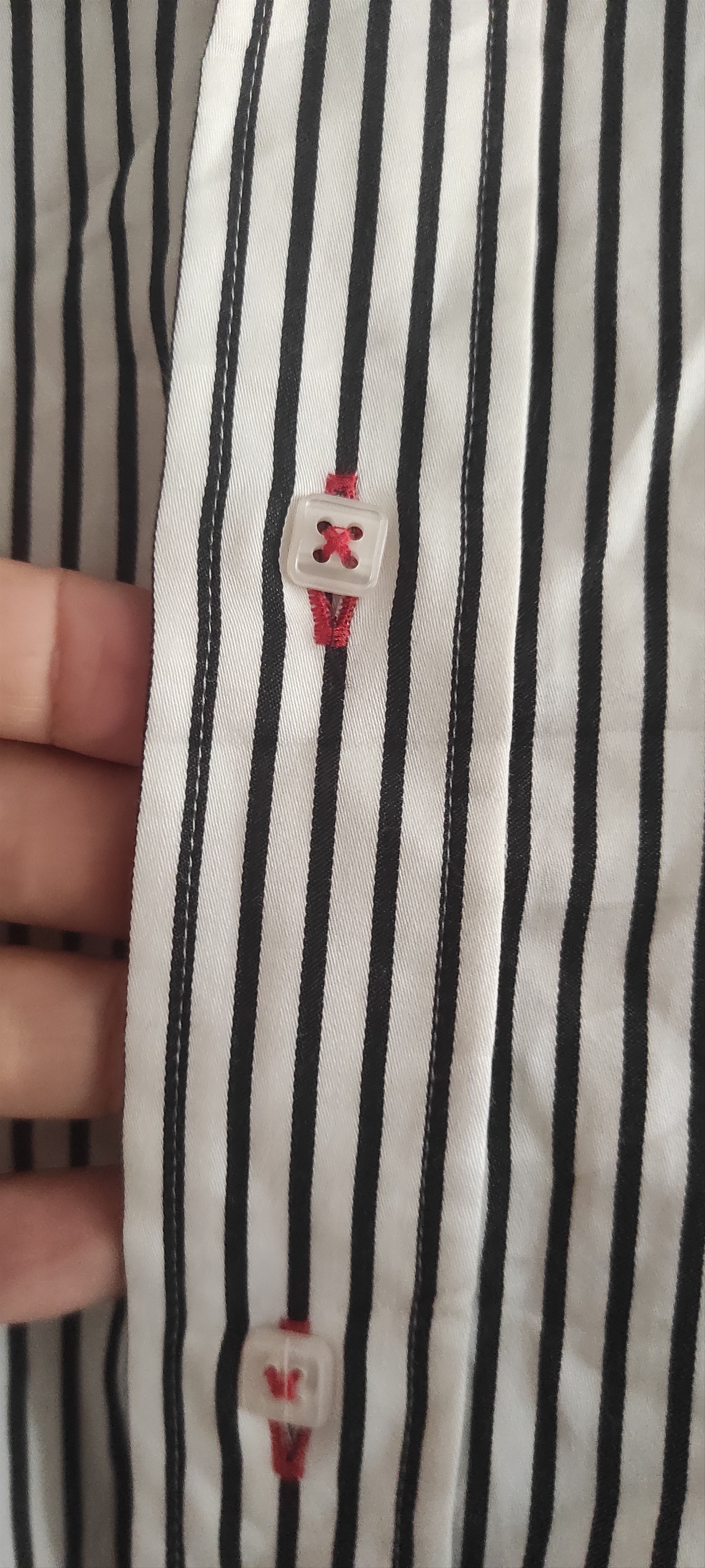 Other Guide London Men's Double Collar Shirt Black White Size US L / EU 52-54 / 3 - 12 Thumbnail