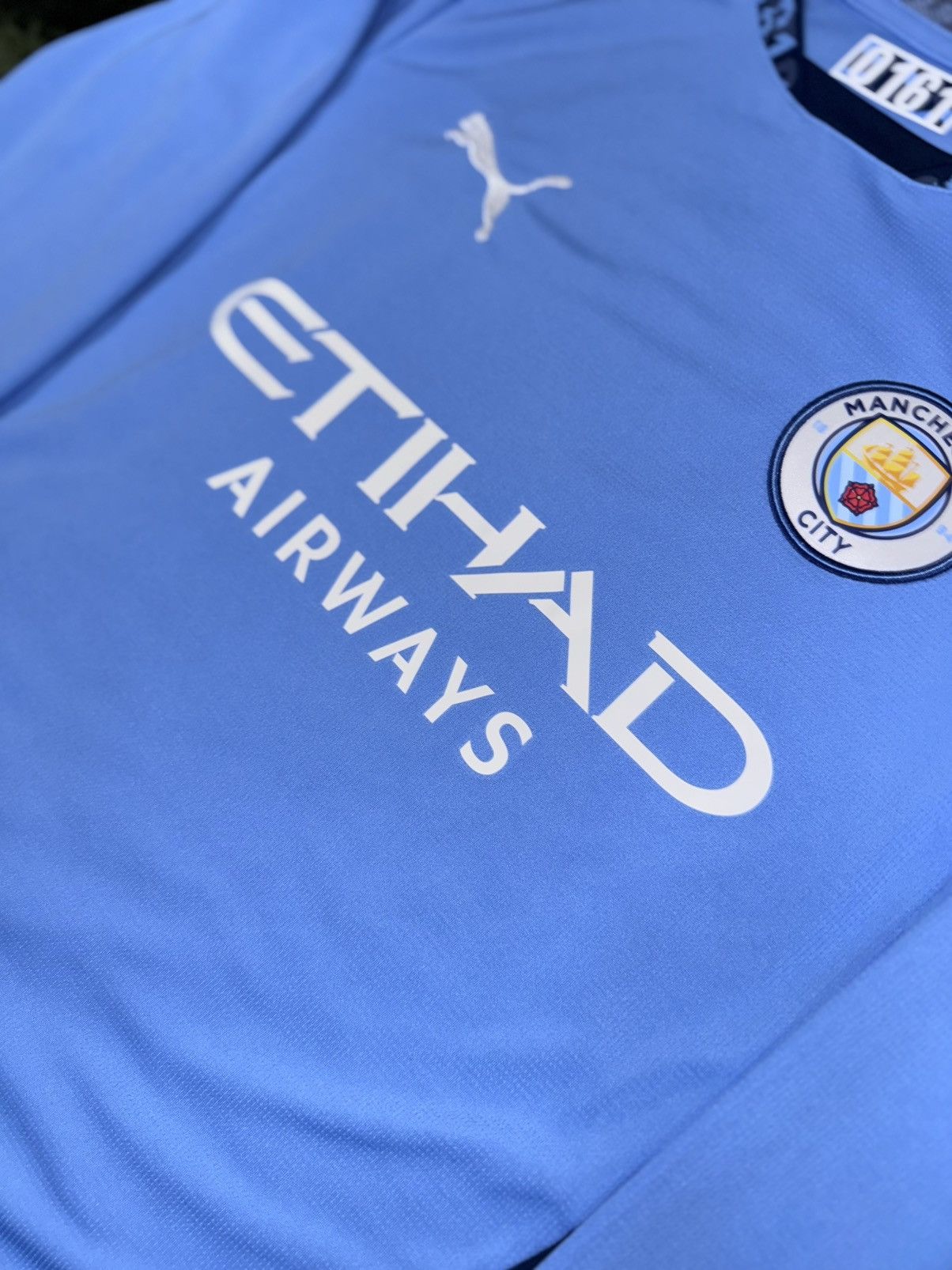 Designer × Puma [L] PUMA JUNIOR MCFC mancity home replica long sleeve jersey Size L / US 10 / IT 46 - 3 Thumbnail